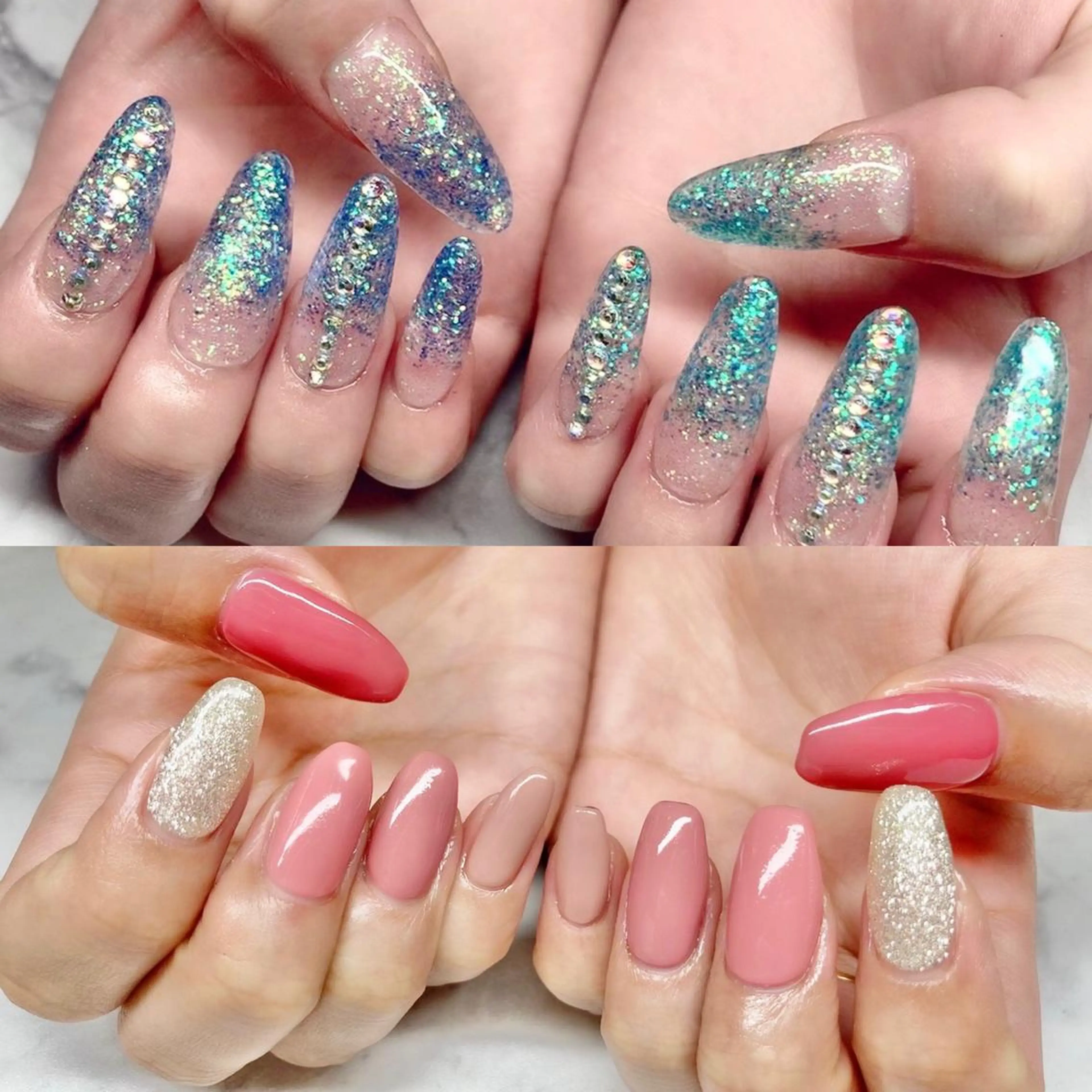 ネイル ジェルネイル ニュアンスネイル パラジェル スカルプネイル 冬ネイル ハンドネイル Nail&eye Belire 新宿のネイルデザイン