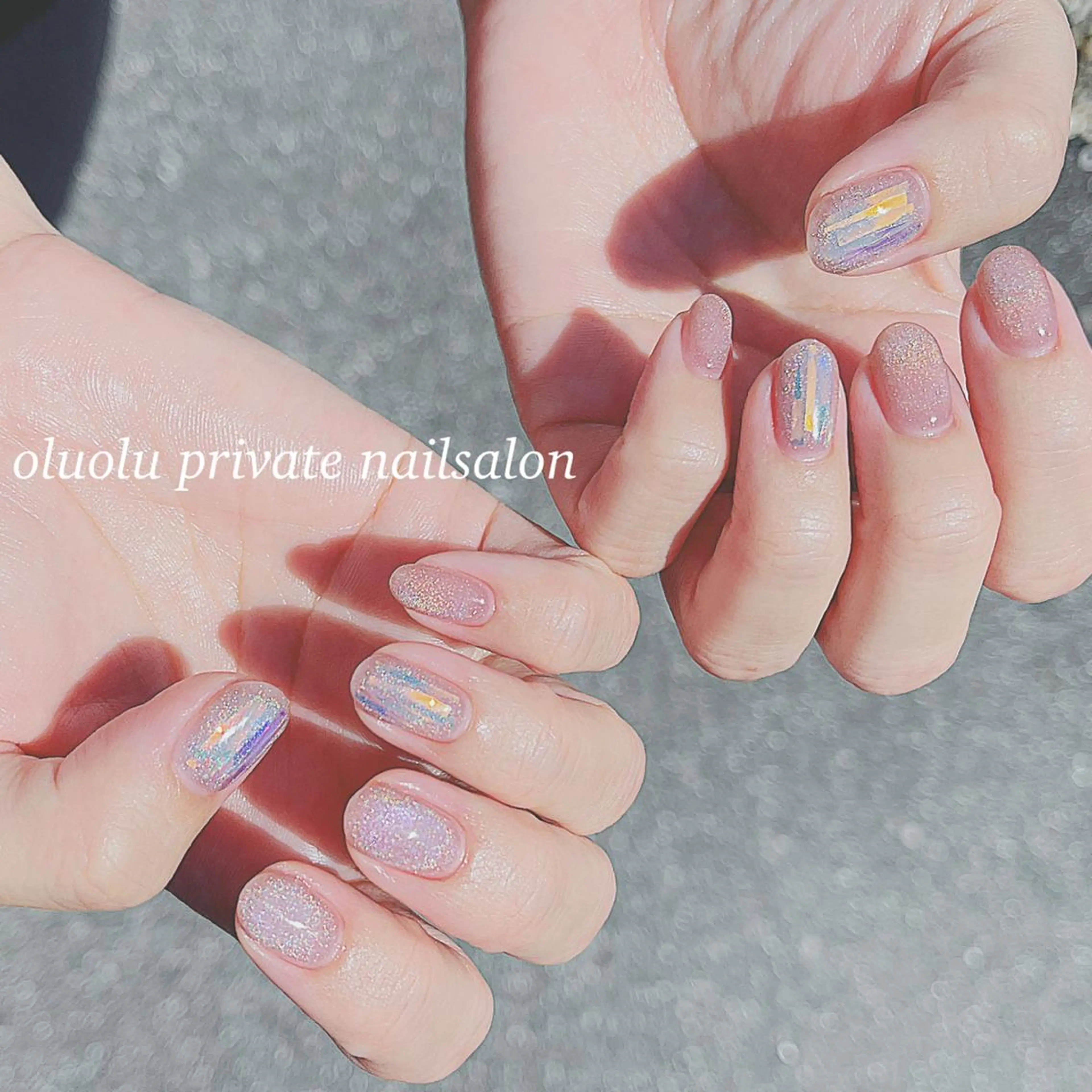 ネイル アートネイル オーロラネイル フットネイル ジェルネイル マグネットネイル ハンドネイル 大村 紬華のネイルデザイン