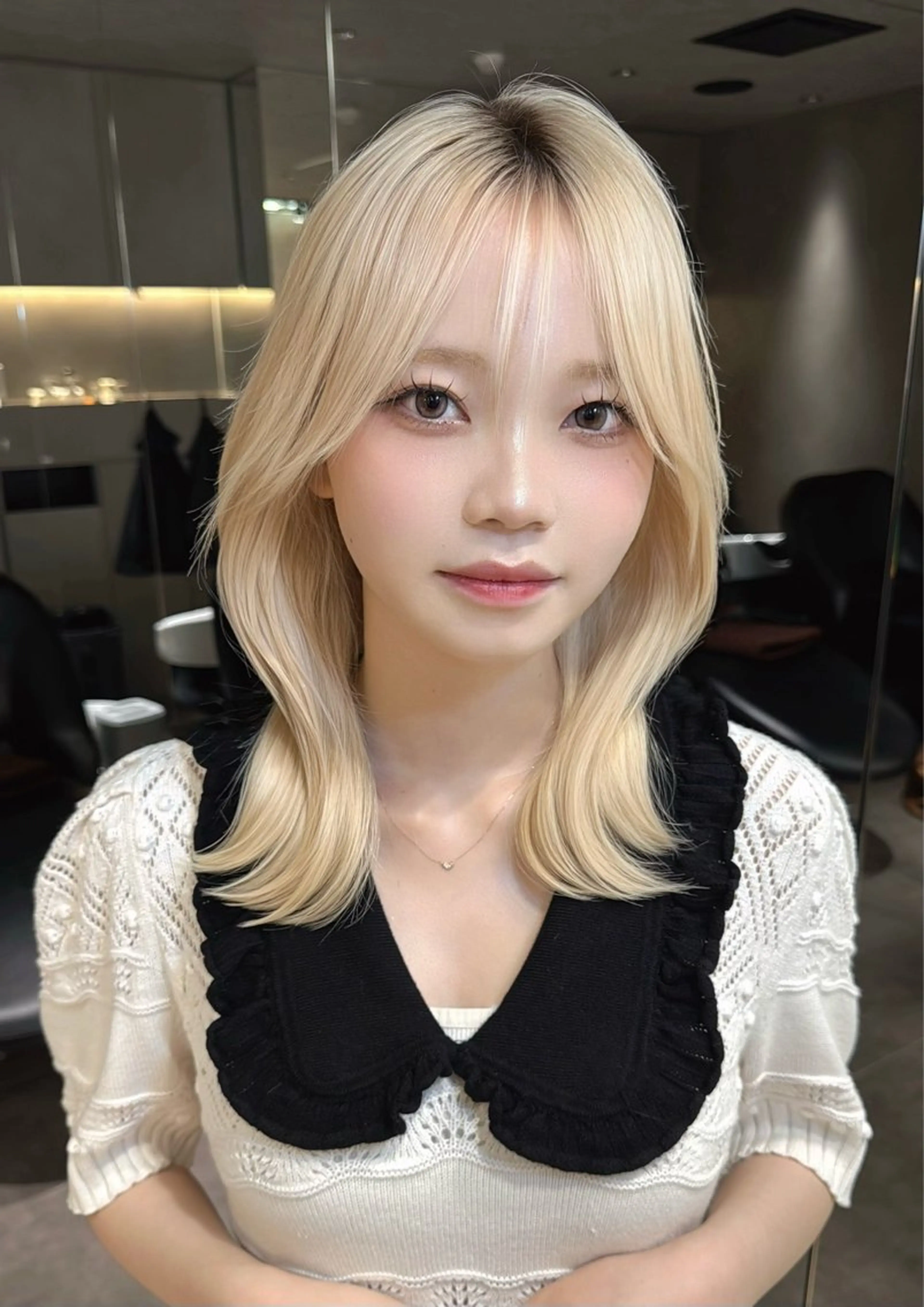 ブリーチ込みワンカラー🩶✖️Steamトリートメント✨の写真