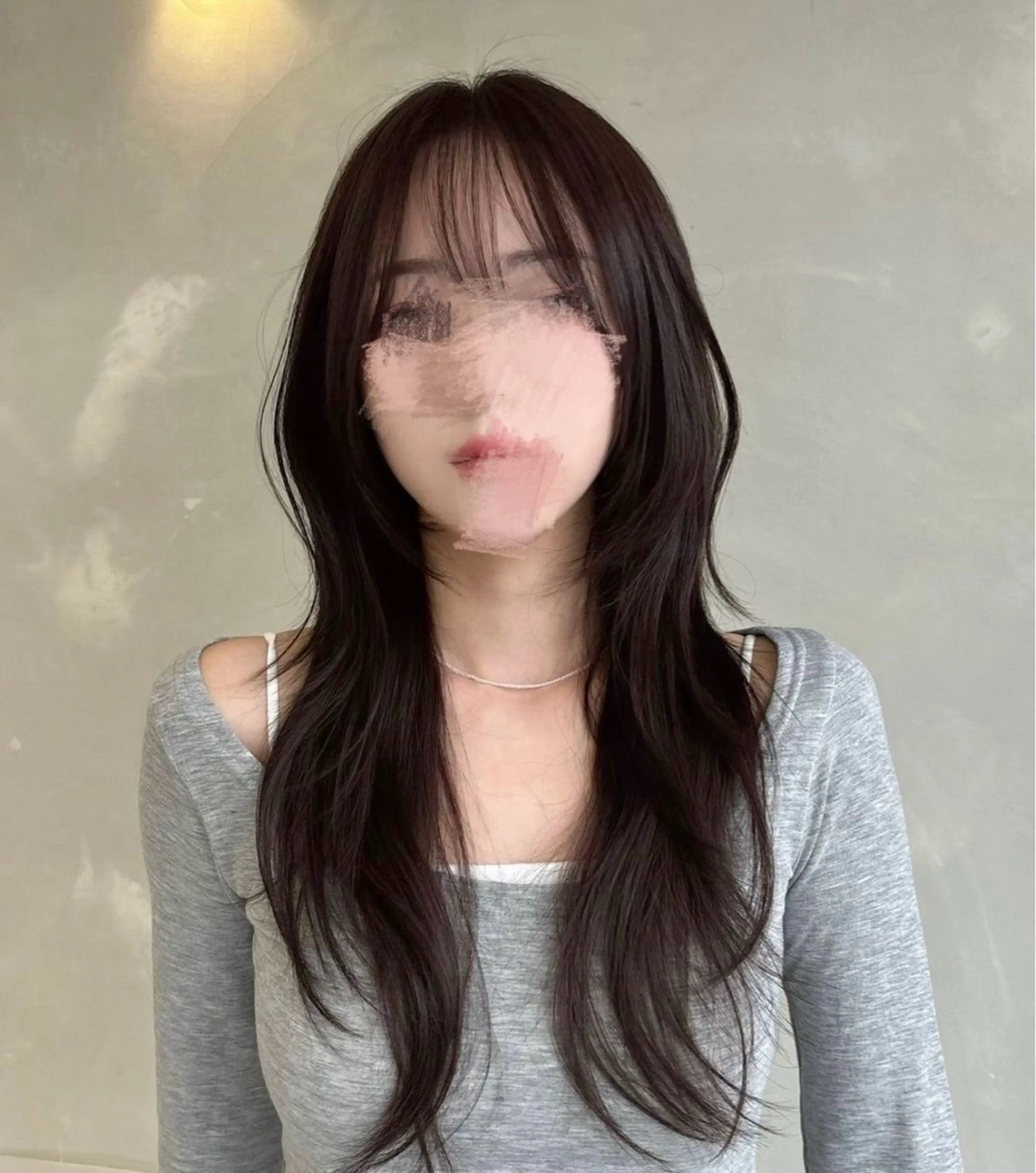 ロング カラー ブラウンカラー 透明感カラー レイヤーカット ロング カット ヘアカラー トリートメント 透明感/韓国風 HIRARIのヘアスタイル