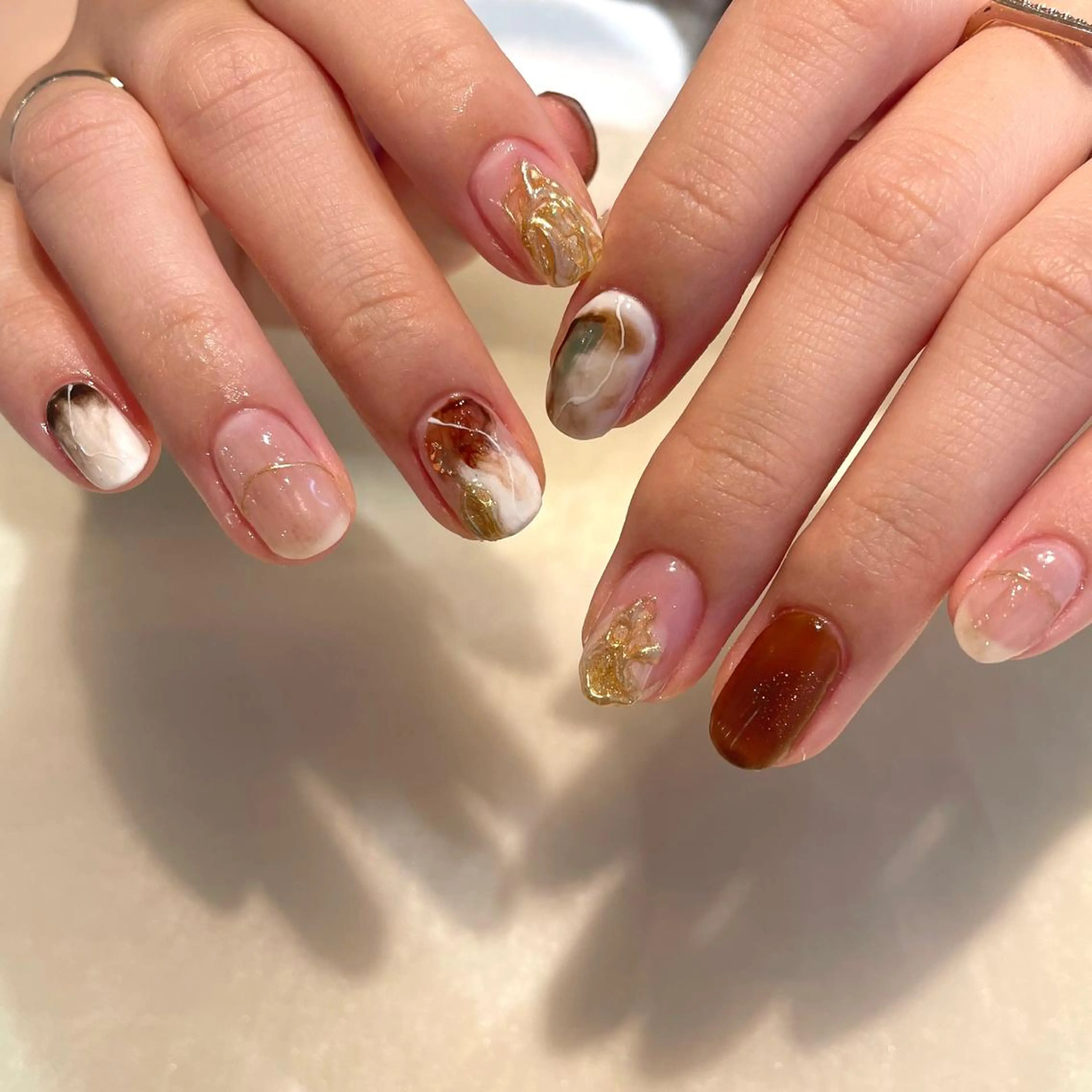 ネイル ハンドネイル 新井 ひなののネイルデザイン