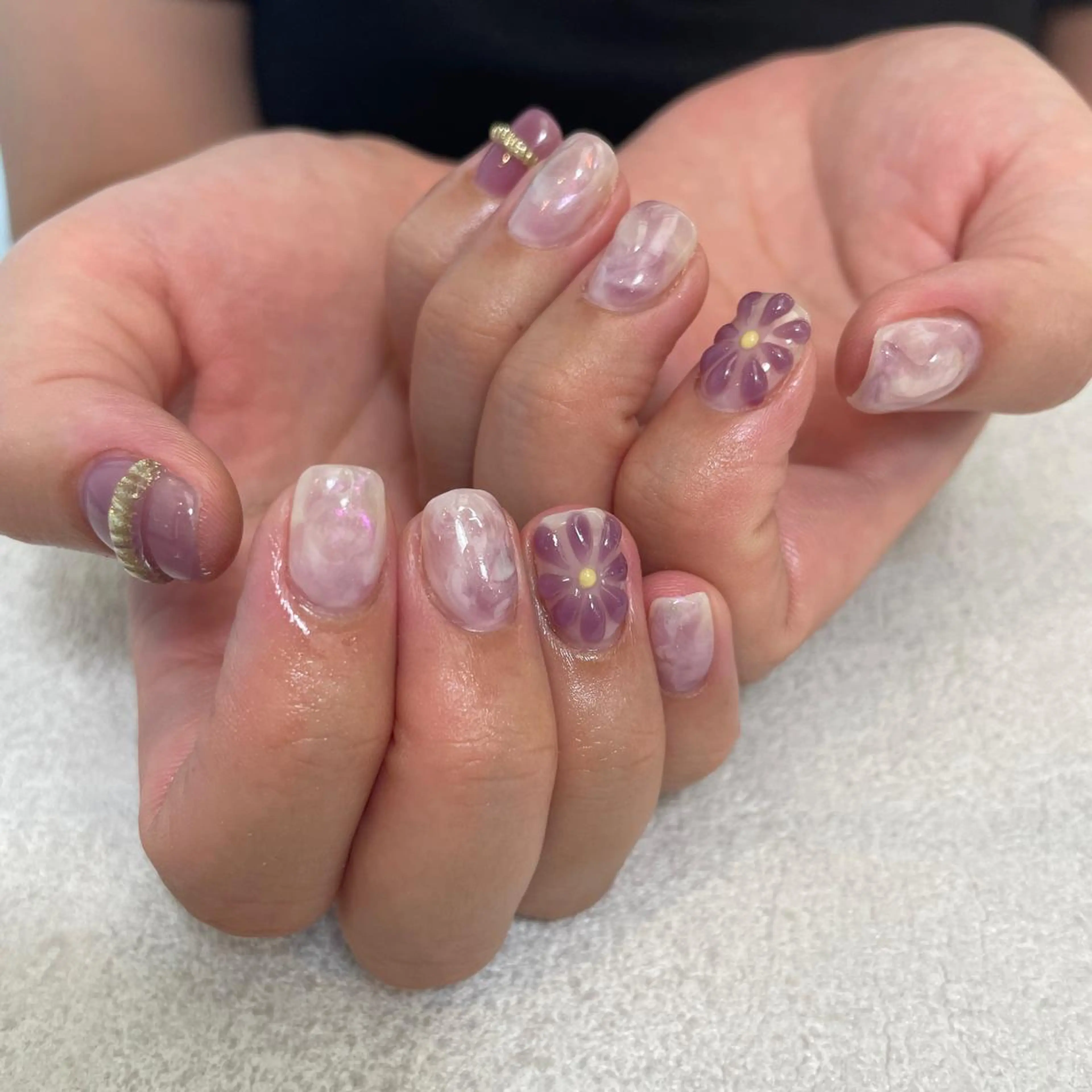 ネイル ニュアンスネイル ぷっくりネイル mignon by CHERIM A.tのマツエク・マツパデザイン