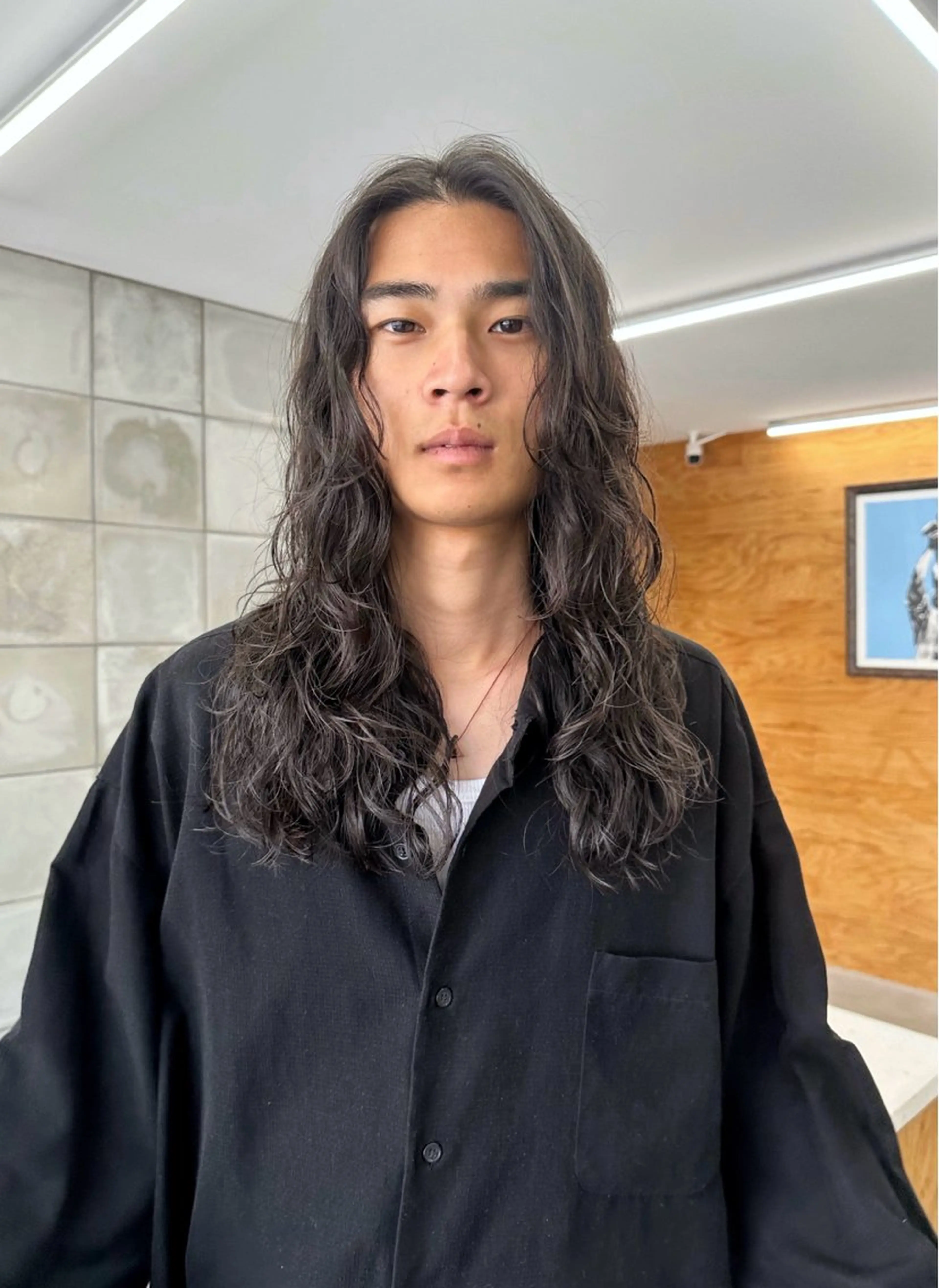 ミディアム パーマ ミディアムパーマ ウルフカット カット パーマ パーマ /レイヤー 榛地渉馬 /矢場町のヘアスタイル