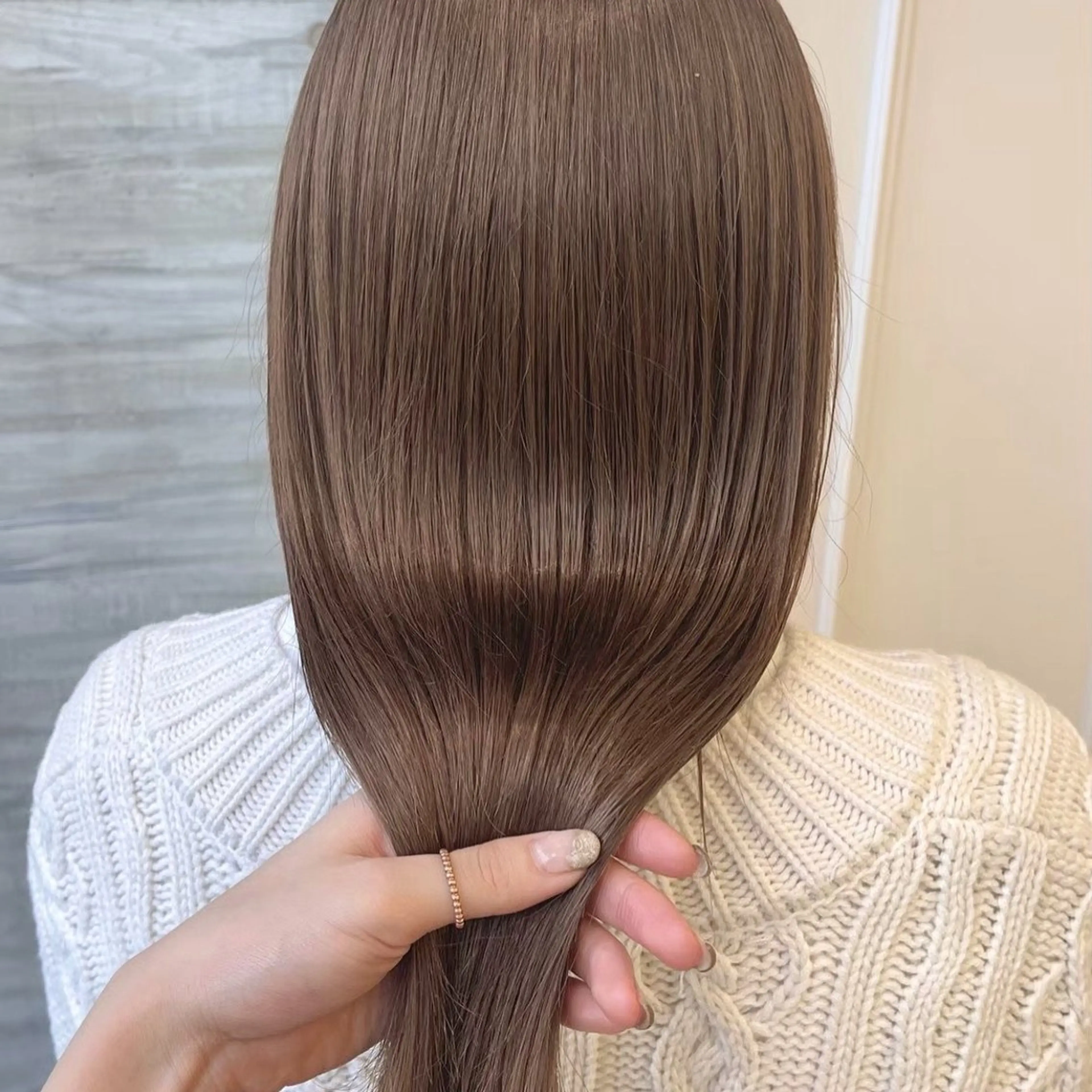 ロング カラー ベージュカラー カット ヘアカラー トリートメント ParveMix￤ 出石 菜々🥂のヘアスタイル