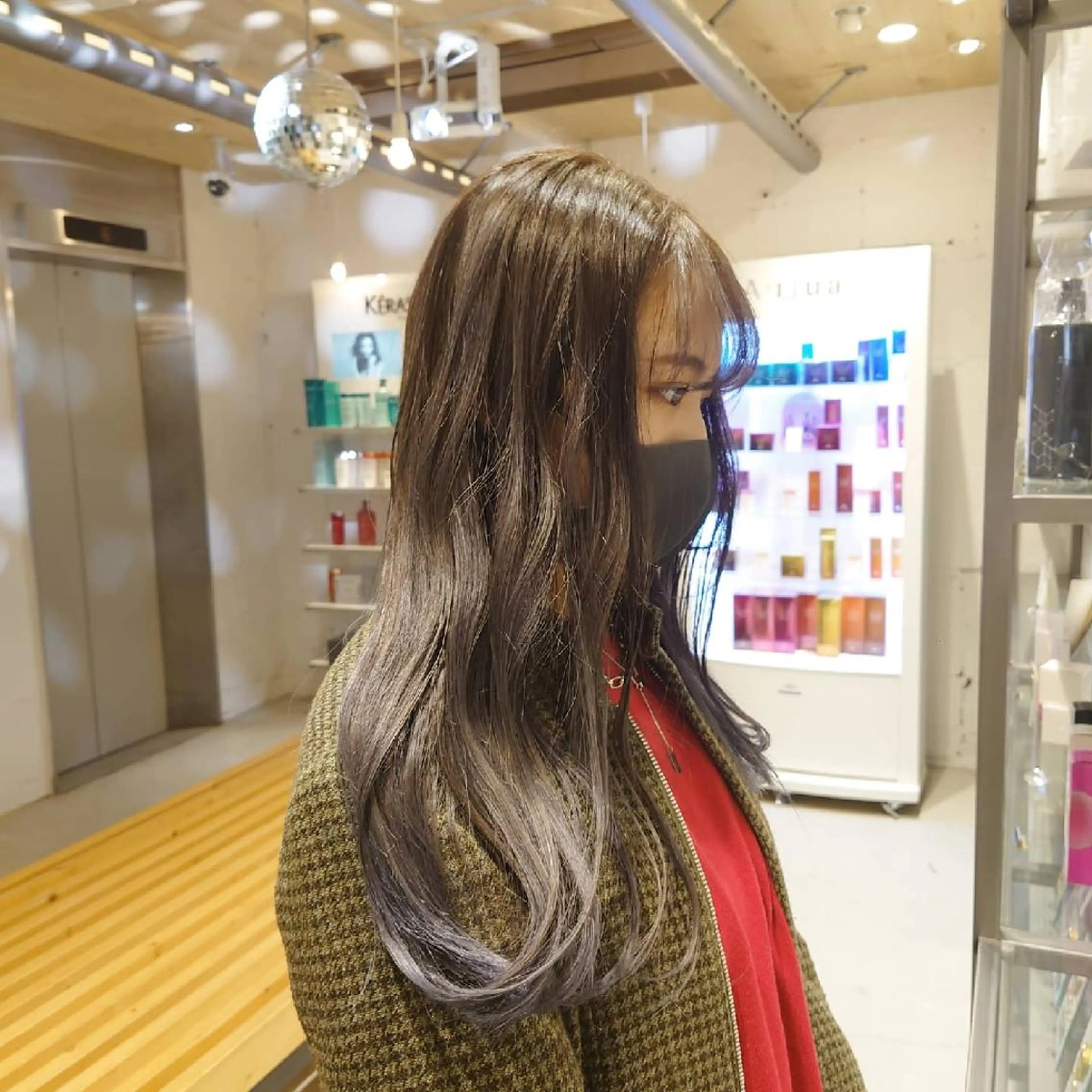 ロング カラー ブルーカラー ブルーラベンダー ラベンダーカラー カット ヘアカラー トリートメント 艶髪✨ブリーチ職人 井手正康のヘアスタイル
