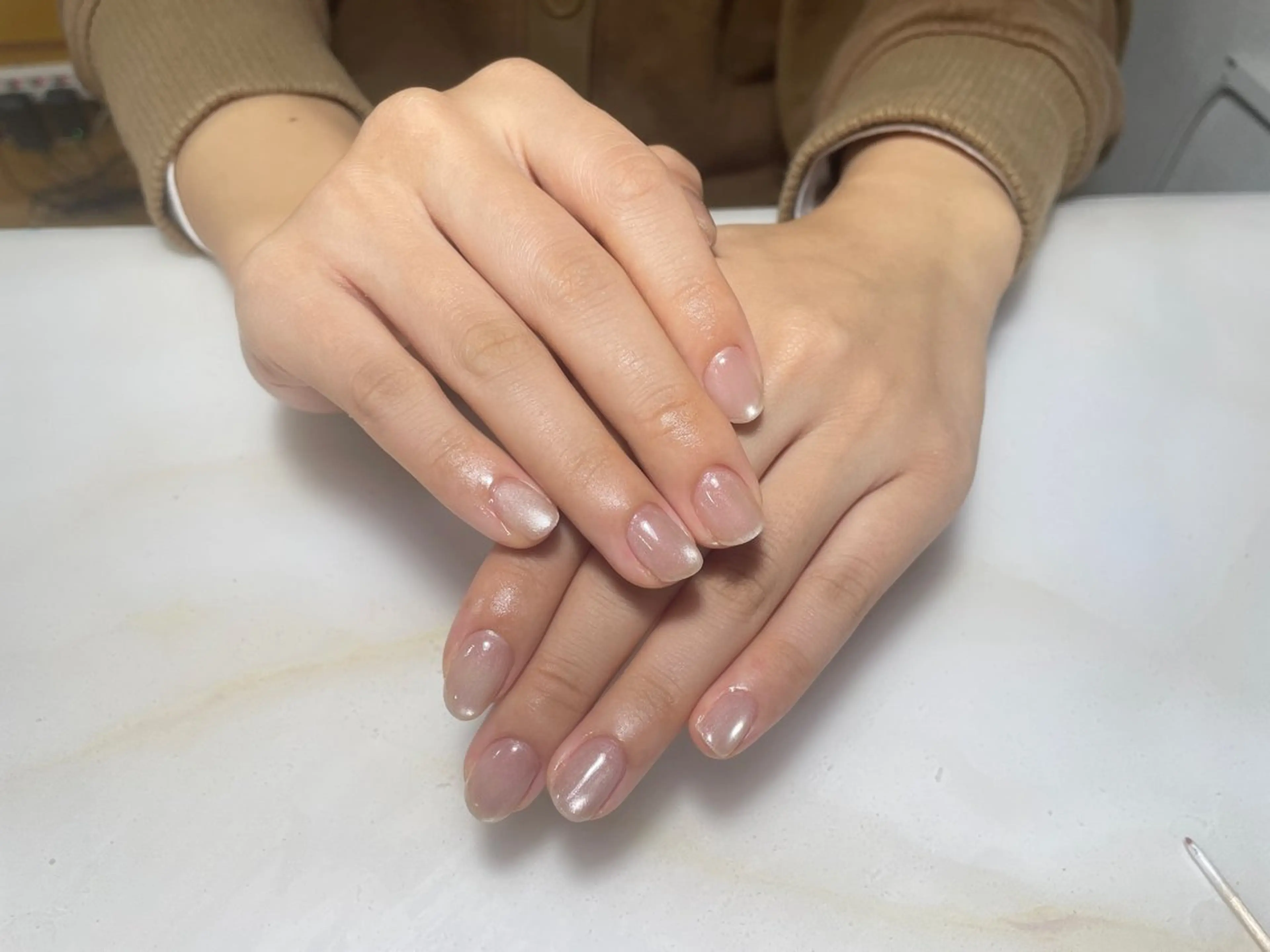 ネイル アートネイル フレンチネイル ジェルネイル グラデーション 韓国ネイル 久保田 マリコのネイルデザイン