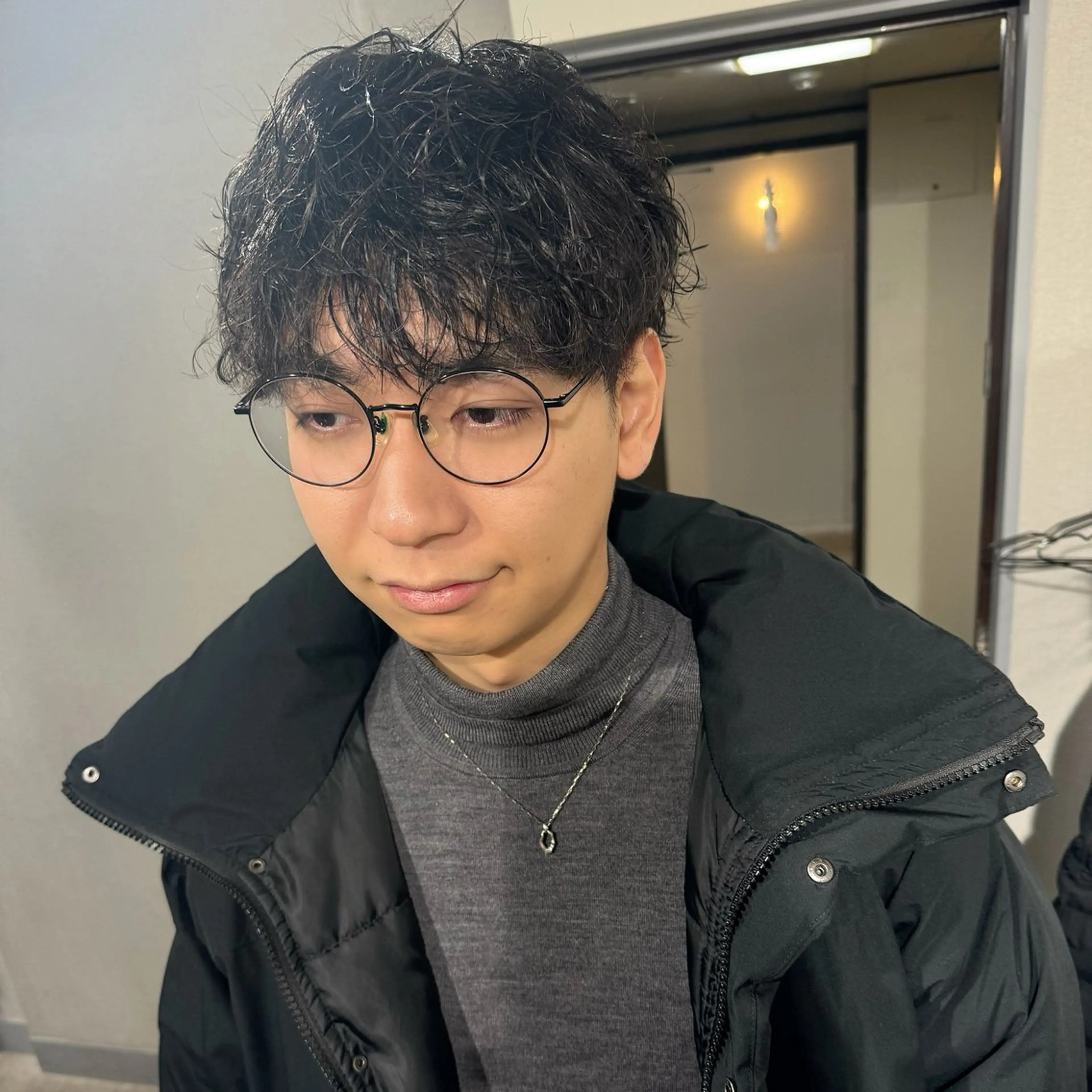 メンズ カット パーマ 表参道フェザーパーマ ニュアンスパーマのヘアスタイル