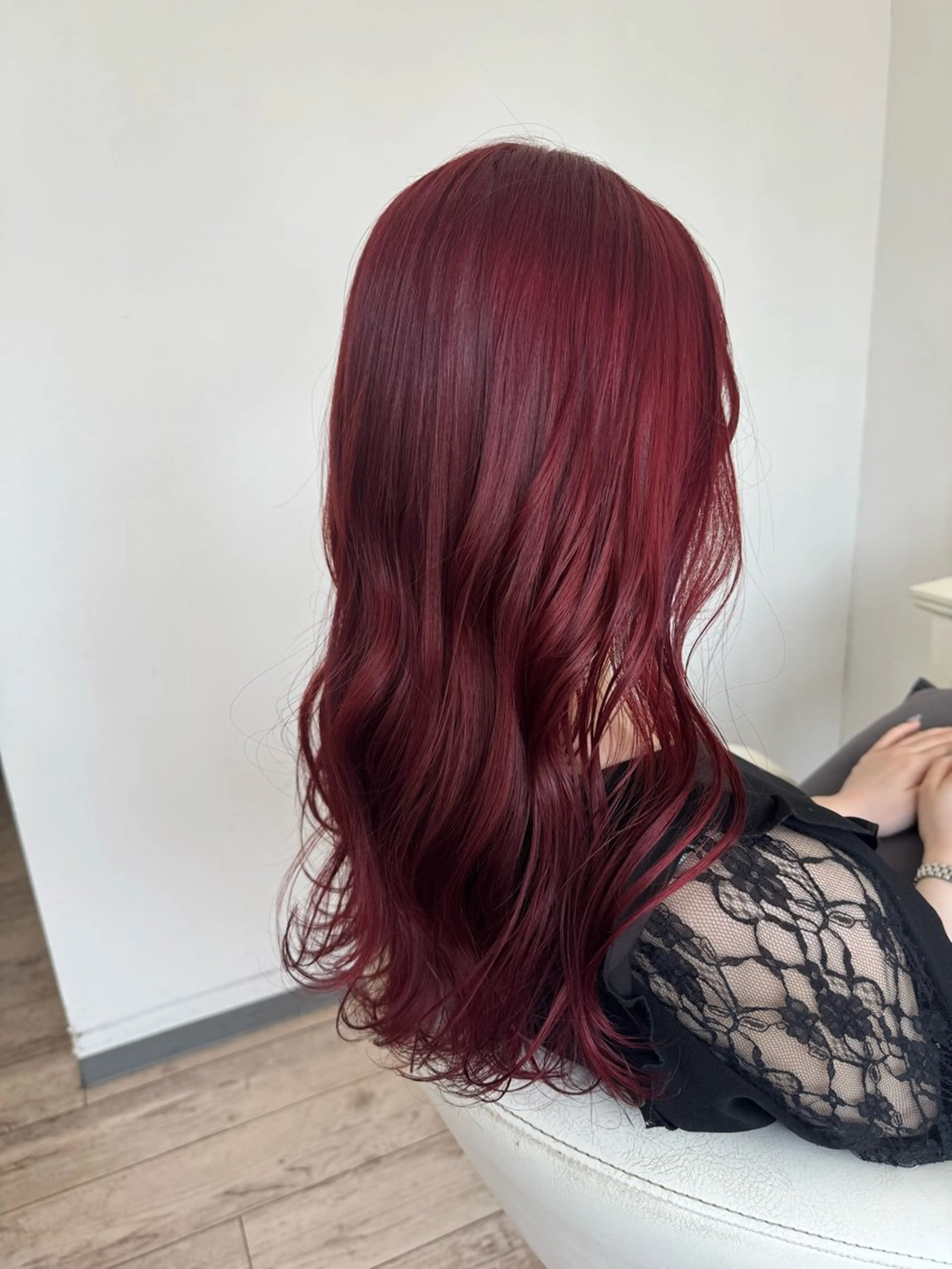 カラー レッドカラー KON所属・KON /nozomiのヘアスタイル