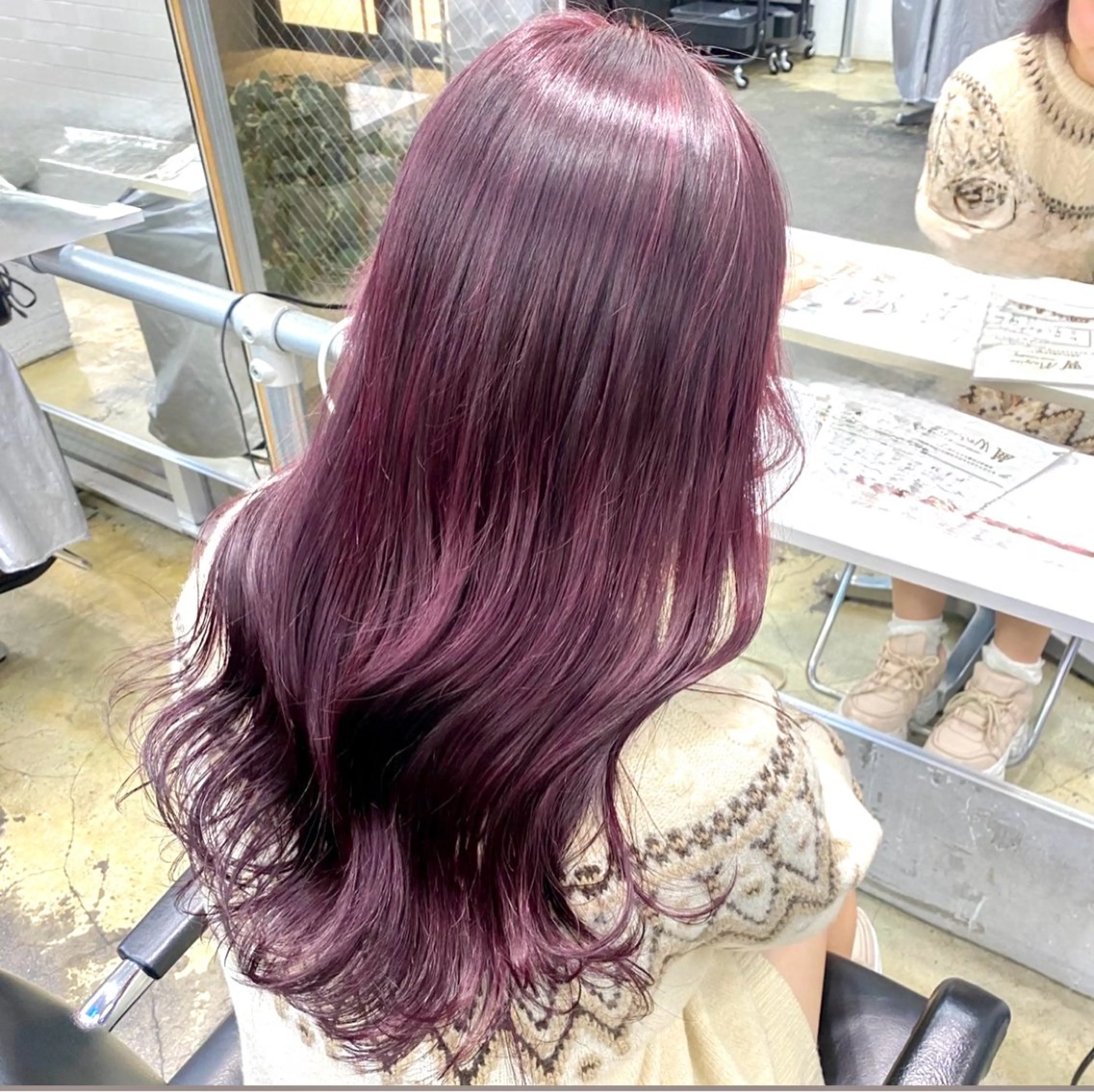 ロング カラー ヘアアレンジ 💗💗韓国レイヤー yu-ki💗💗のヘアスタイル