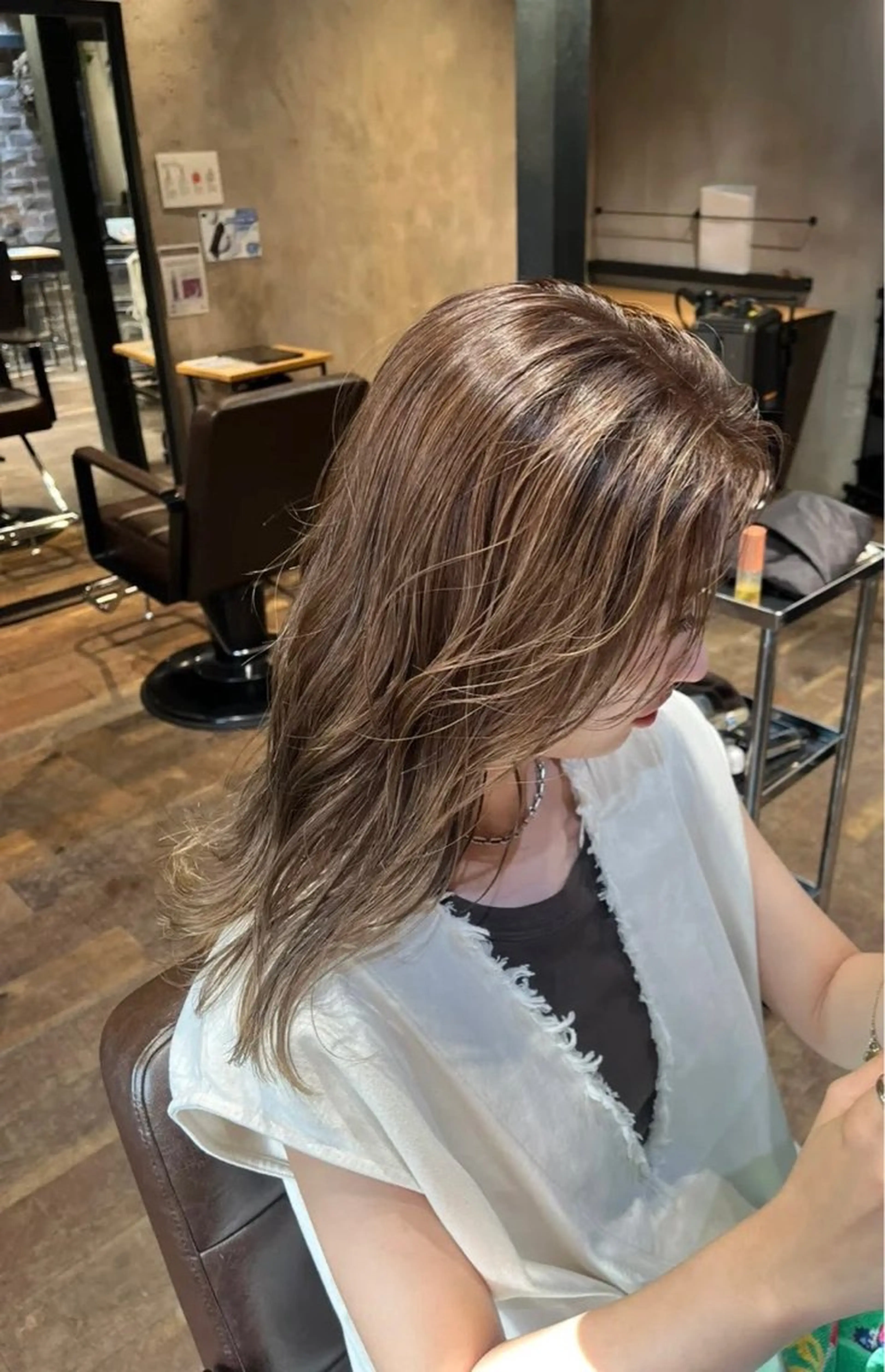 セミロング カラー arbos所属・arbos/鳳美容室 / yunaのヘアスタイル