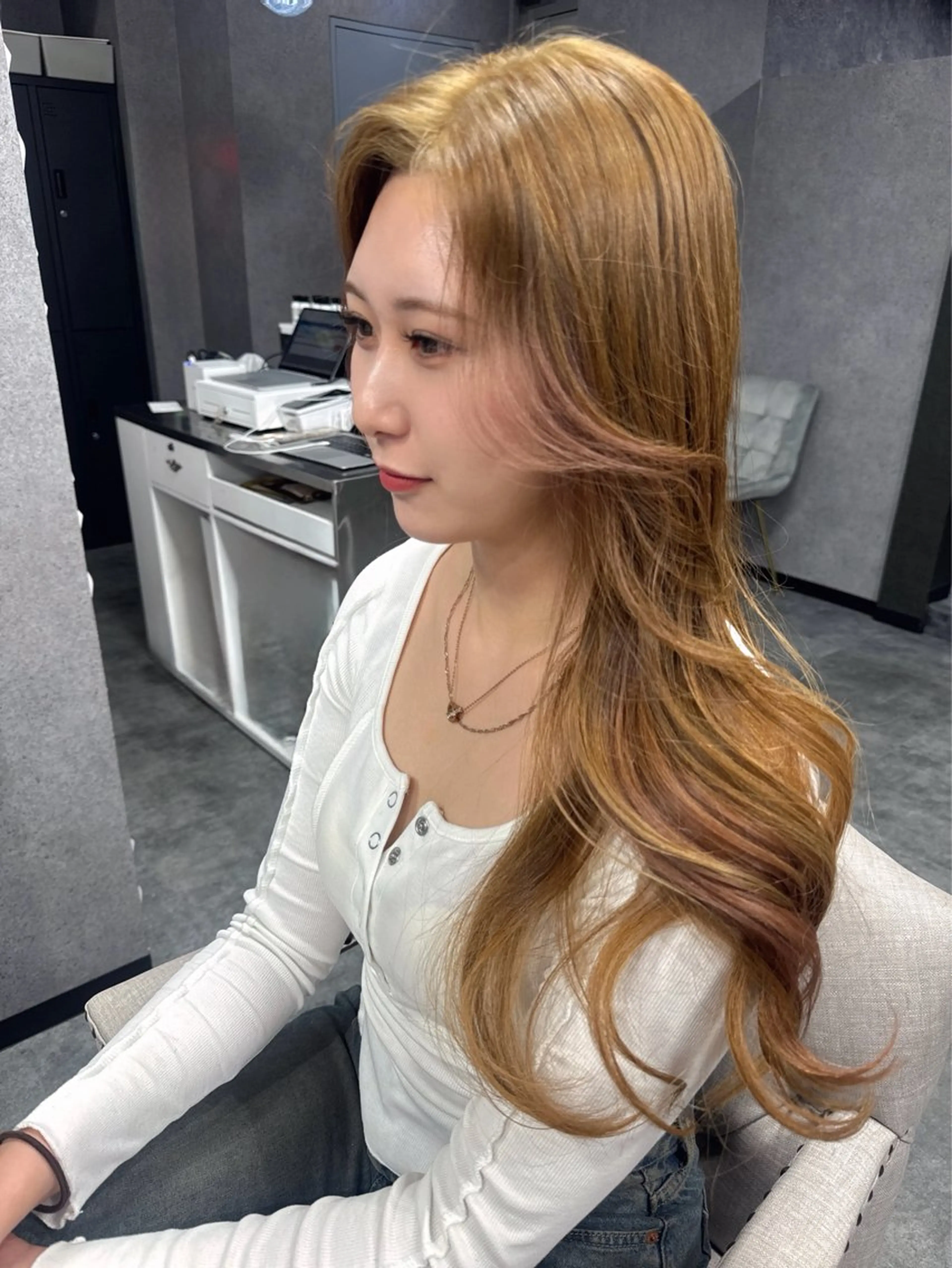 🧚♀️SNS話題🧚♀️ブリーチなしダブルカラー🌈の写真