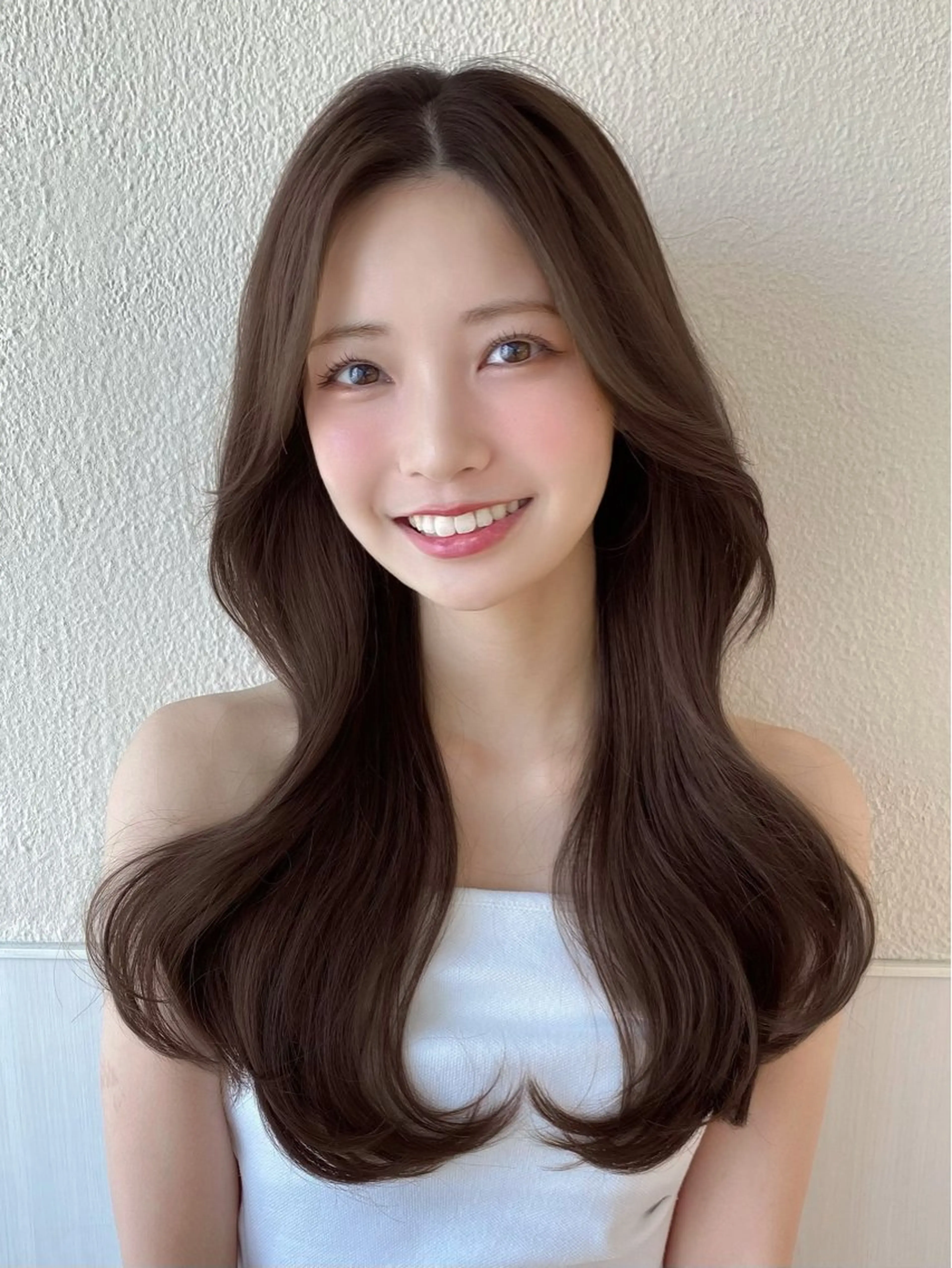 ミディアム カラー RIHO/愛されモテ /透明感カラーのヘアスタイル