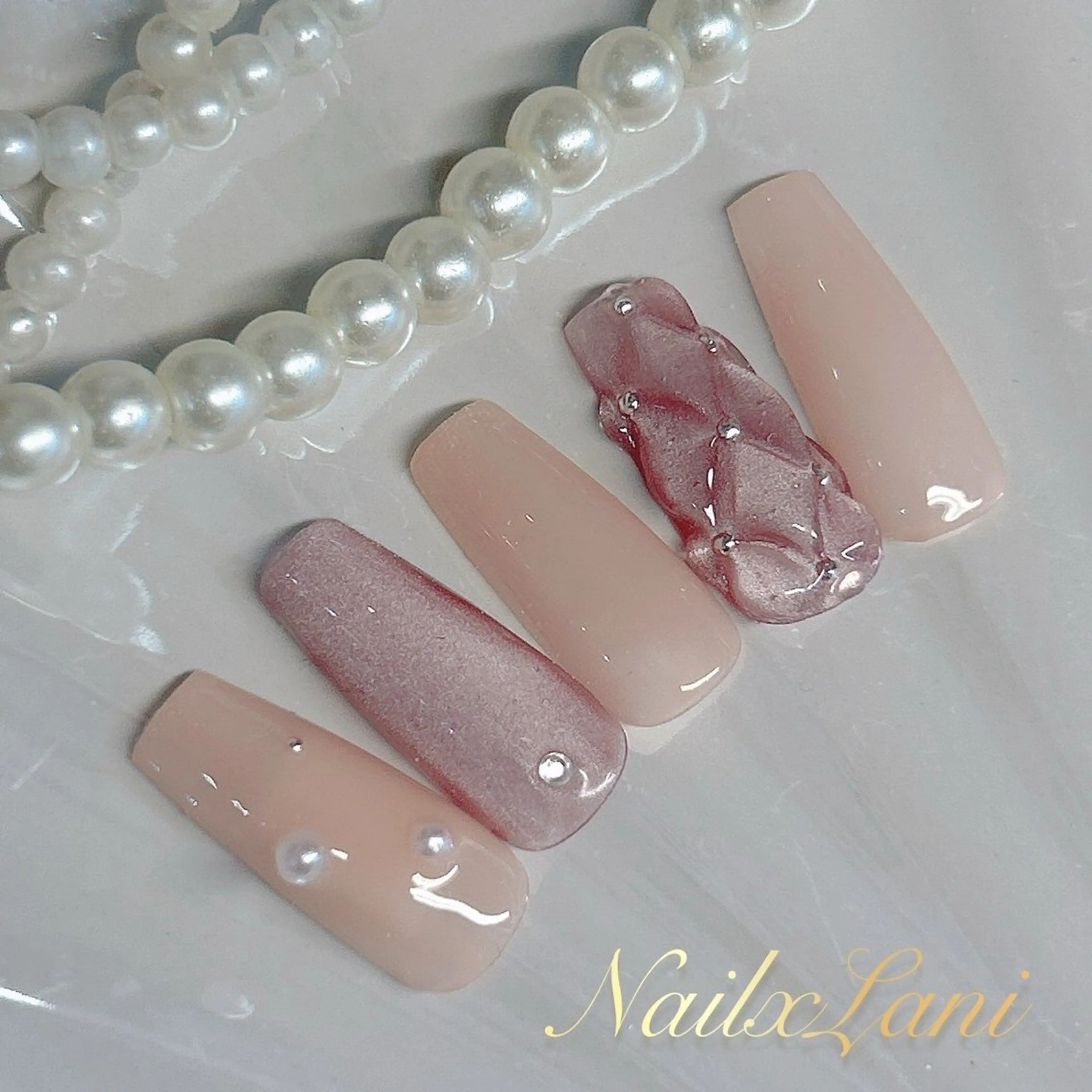 ネイル フットネイル ジェルネイル マグネットネイル パラジェル 練馬駅近ネイルラニ 不細工爪90分で美爪のネイルデザイン