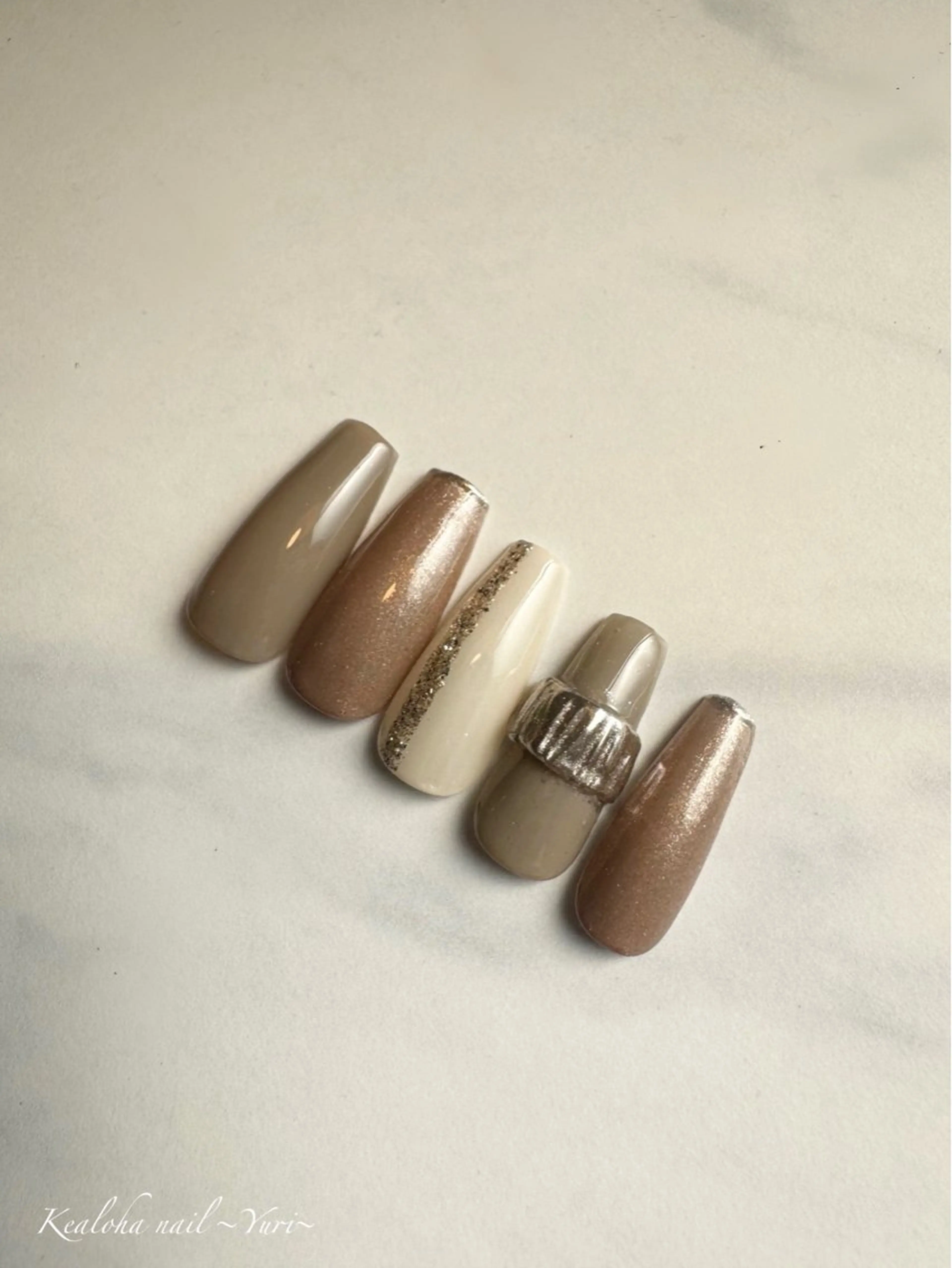 ネイル アートネイル 持ち込み Kealoha nail所属・西村 ゆりのネイルデザイン