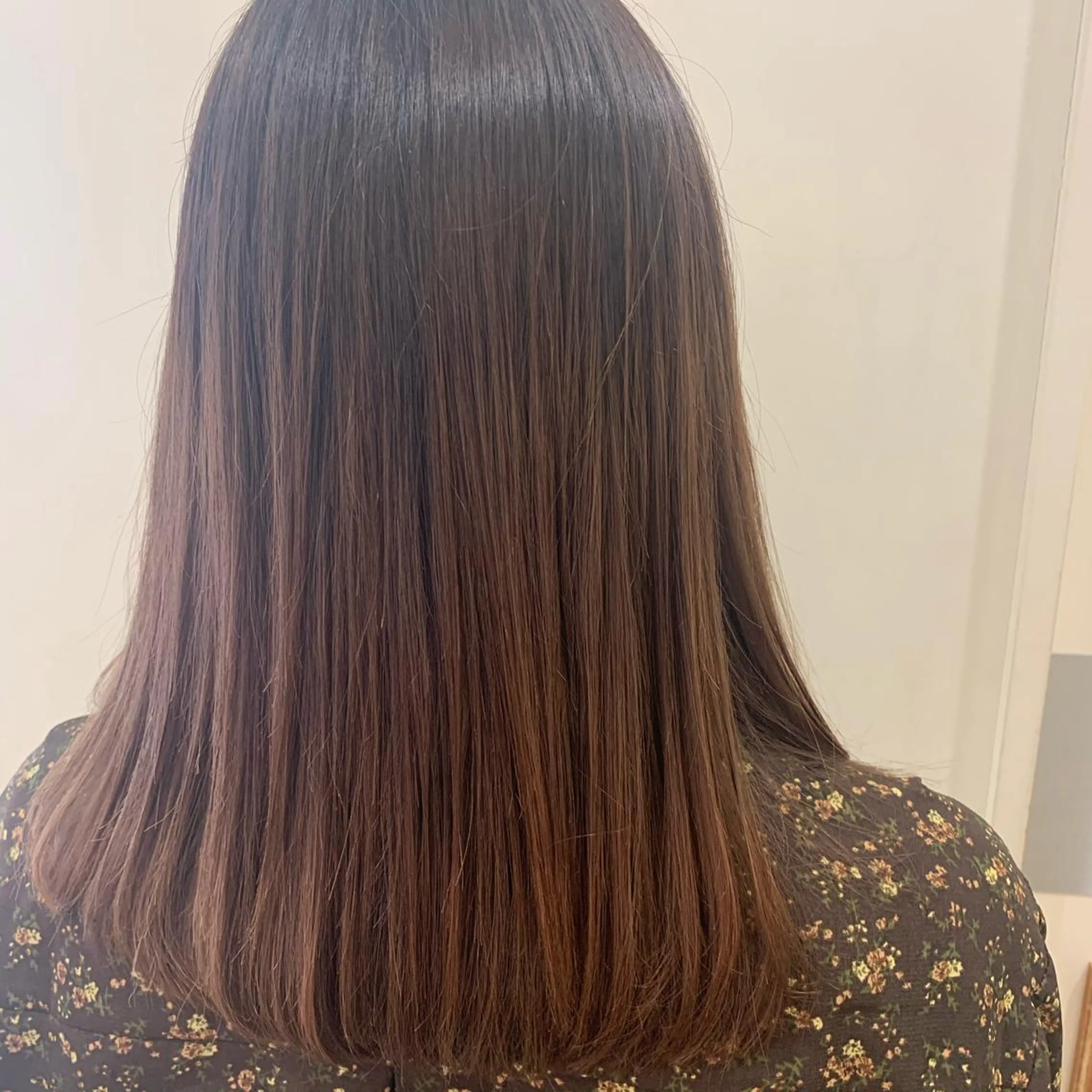 セミロング ボブ/美髪矯正 /佐藤　奈巳のヘアスタイル