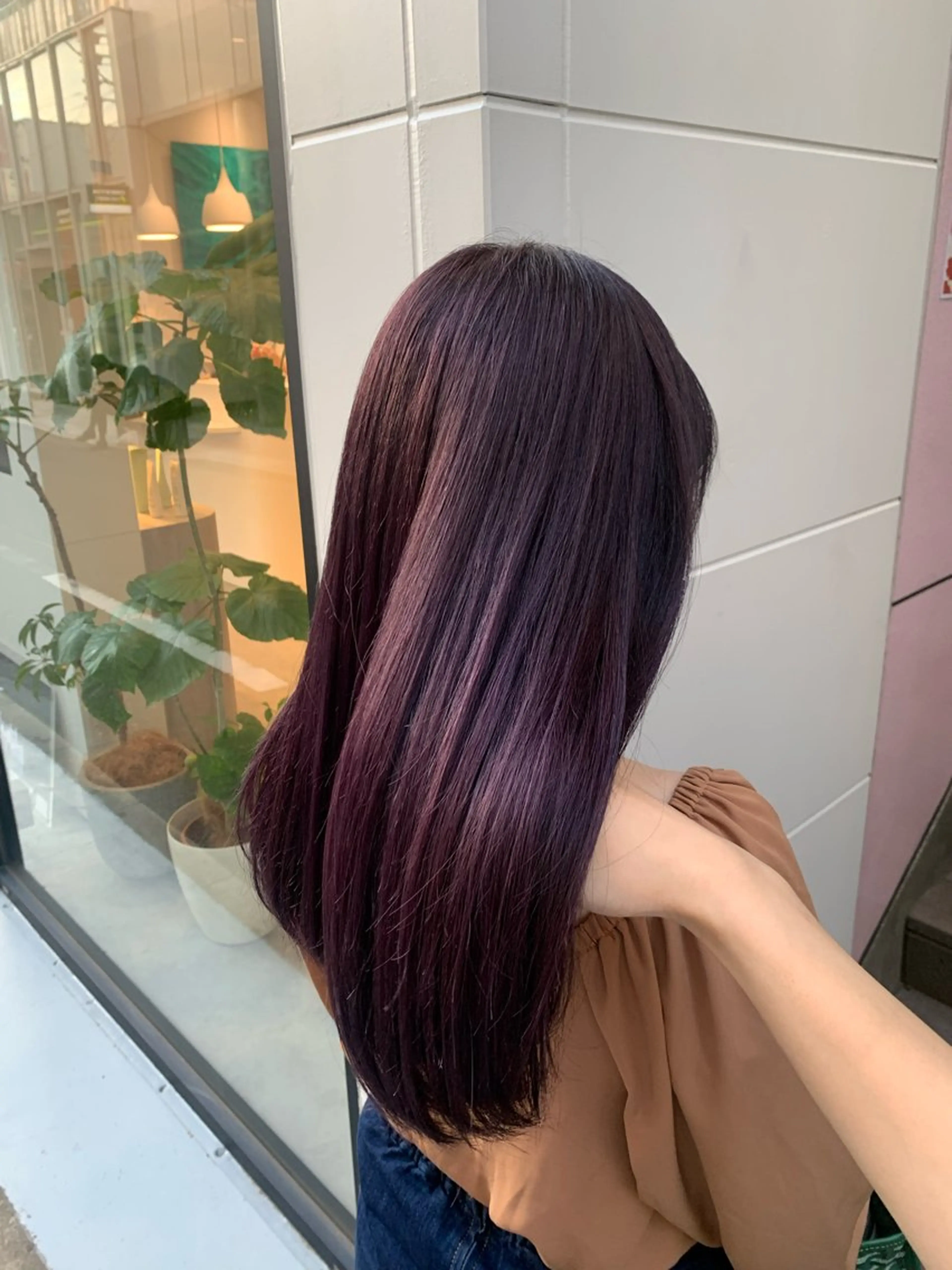 セミロング カラー カット ヘアカラー トリートメント soëll所属・🤍そぶえ　ゆうな/ 暖色カラー/縮毛矯正のヘアスタイル