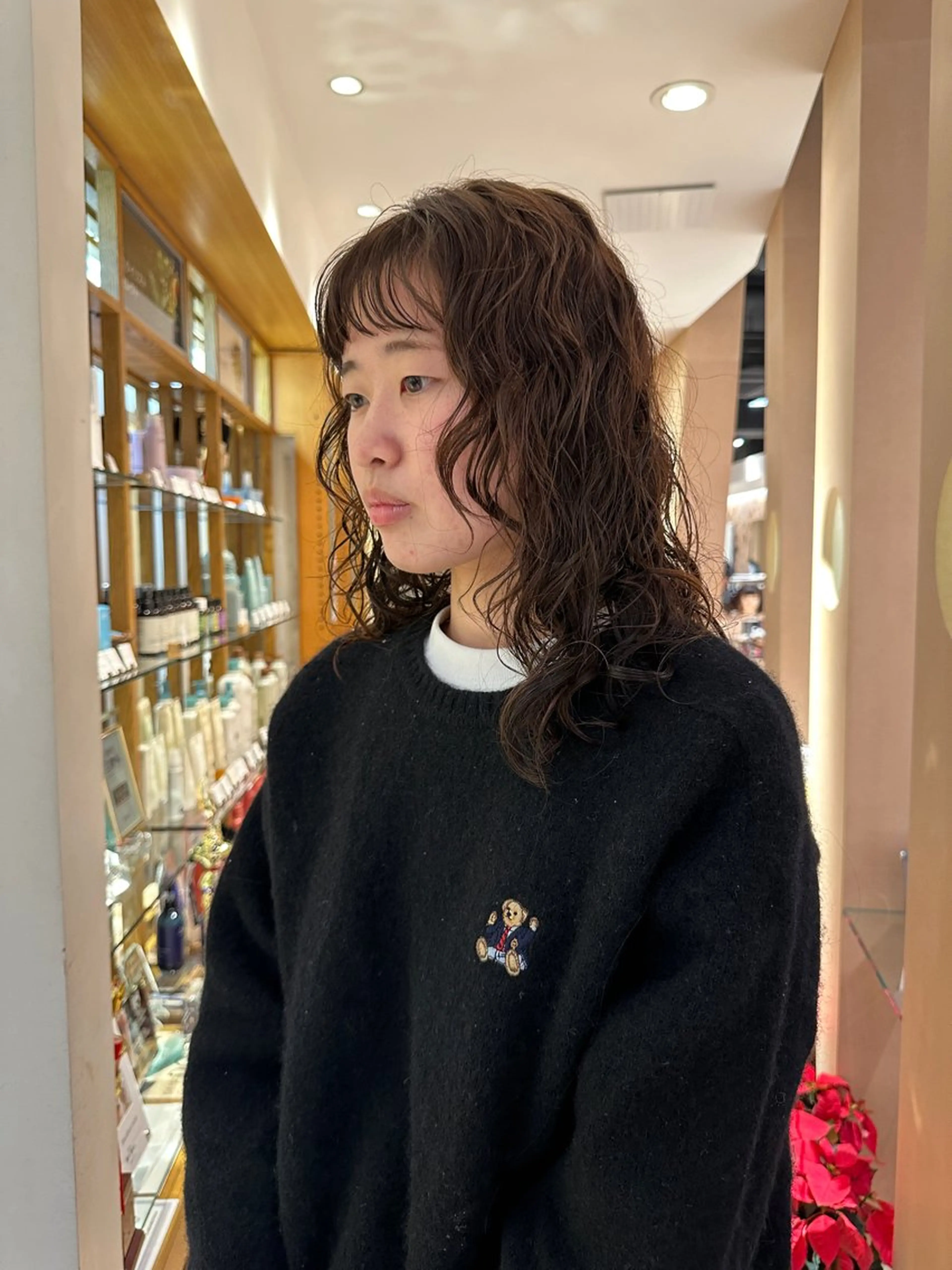 ロング 青木龍樹/パーマモデ ル/似合わせパーマのヘアスタイル