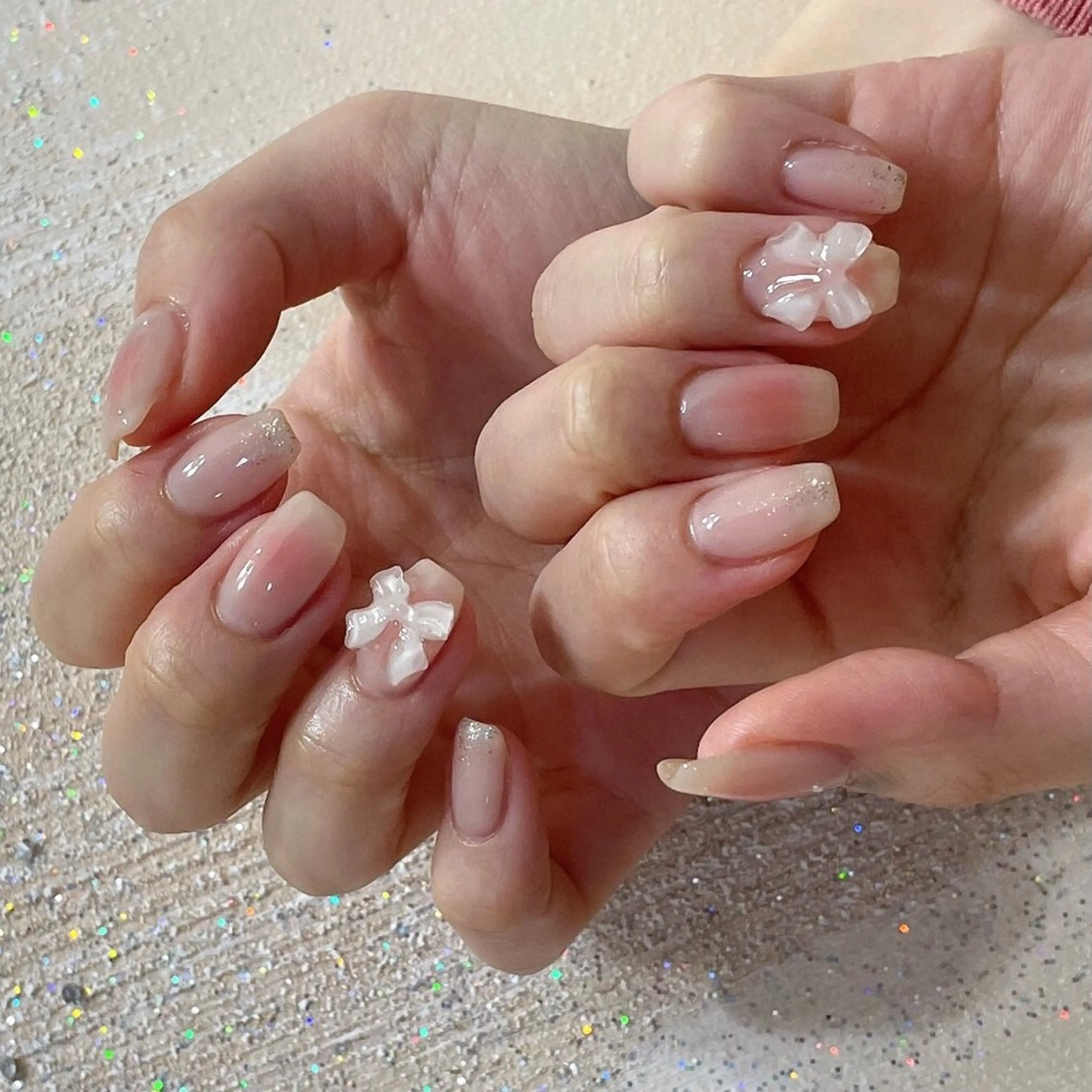 ネイル オーロラネイル フットネイル フレンチネイル ジェルネイル マグネットネイル ハンドネイル kiki nail 二子玉川のネイルデザイン