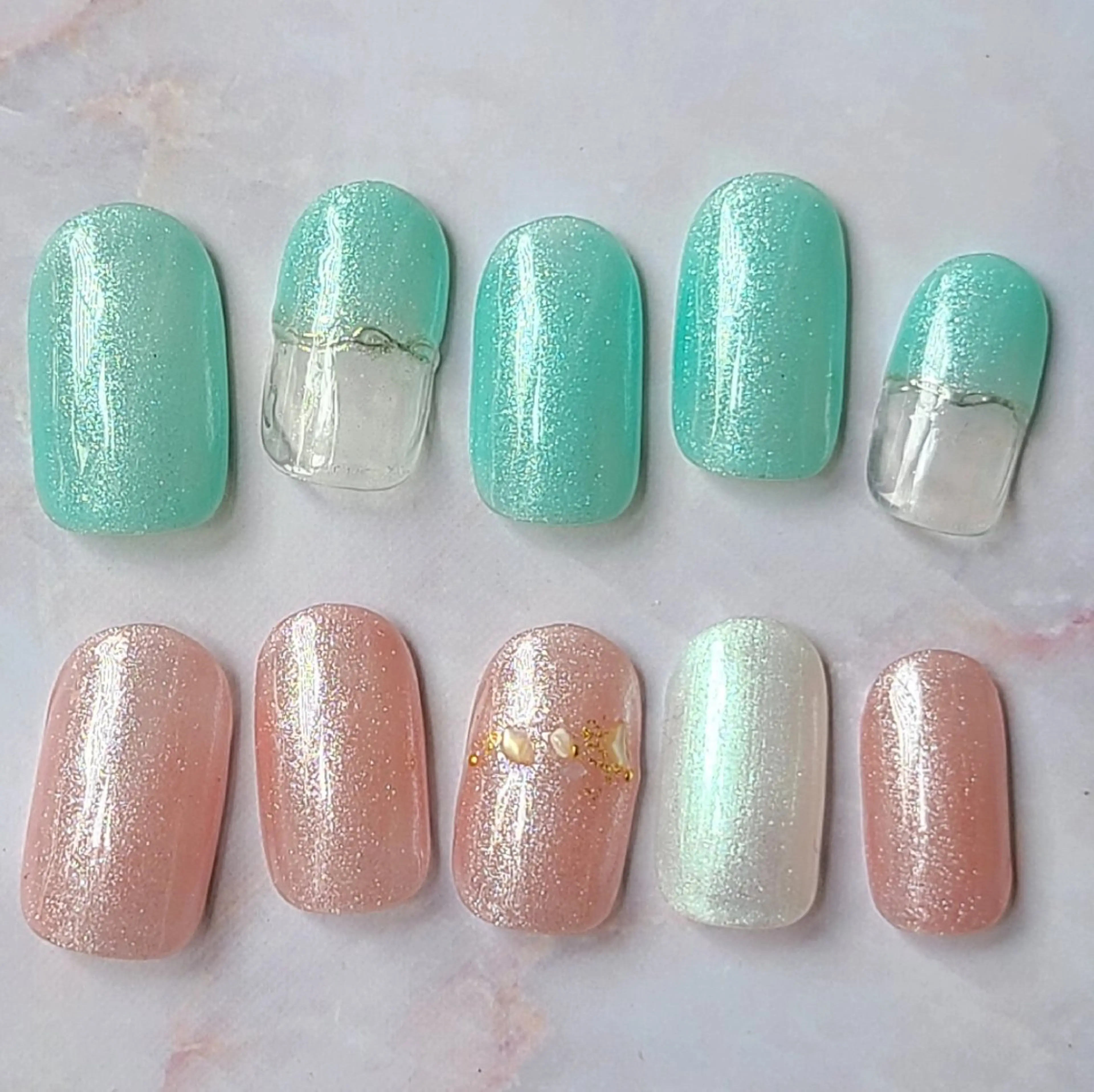 ネイル アートネイル ジェルネイル ワンカラーネイル パラジェル シンプルネイル ハンドネイル 6RokuHair（ロクヘアー)所属・門川 茉奈美のネイルデザイン