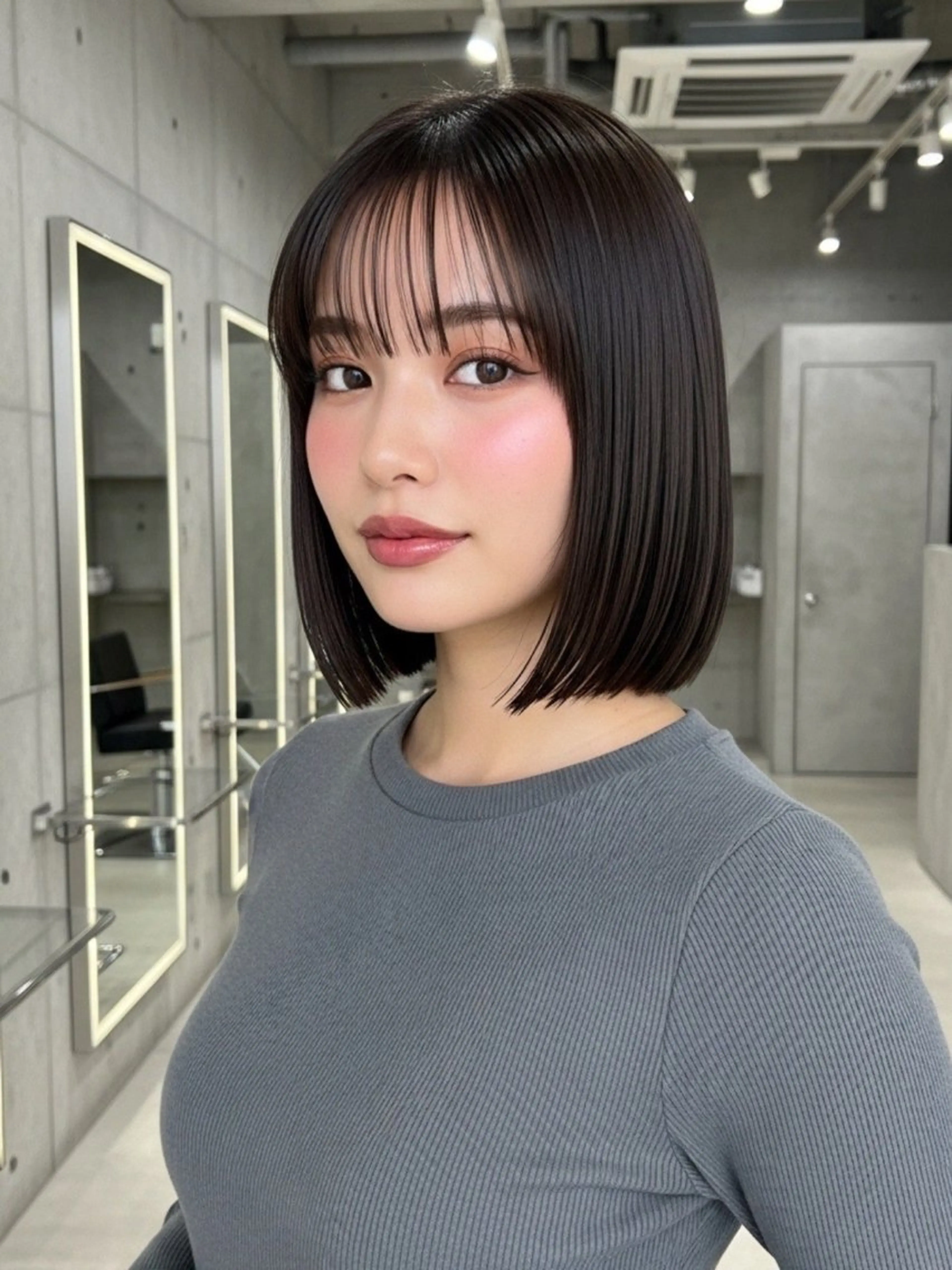 ミディアム 似合わせボブ✖️ 韓国レイヤー✨小関のヘアスタイル