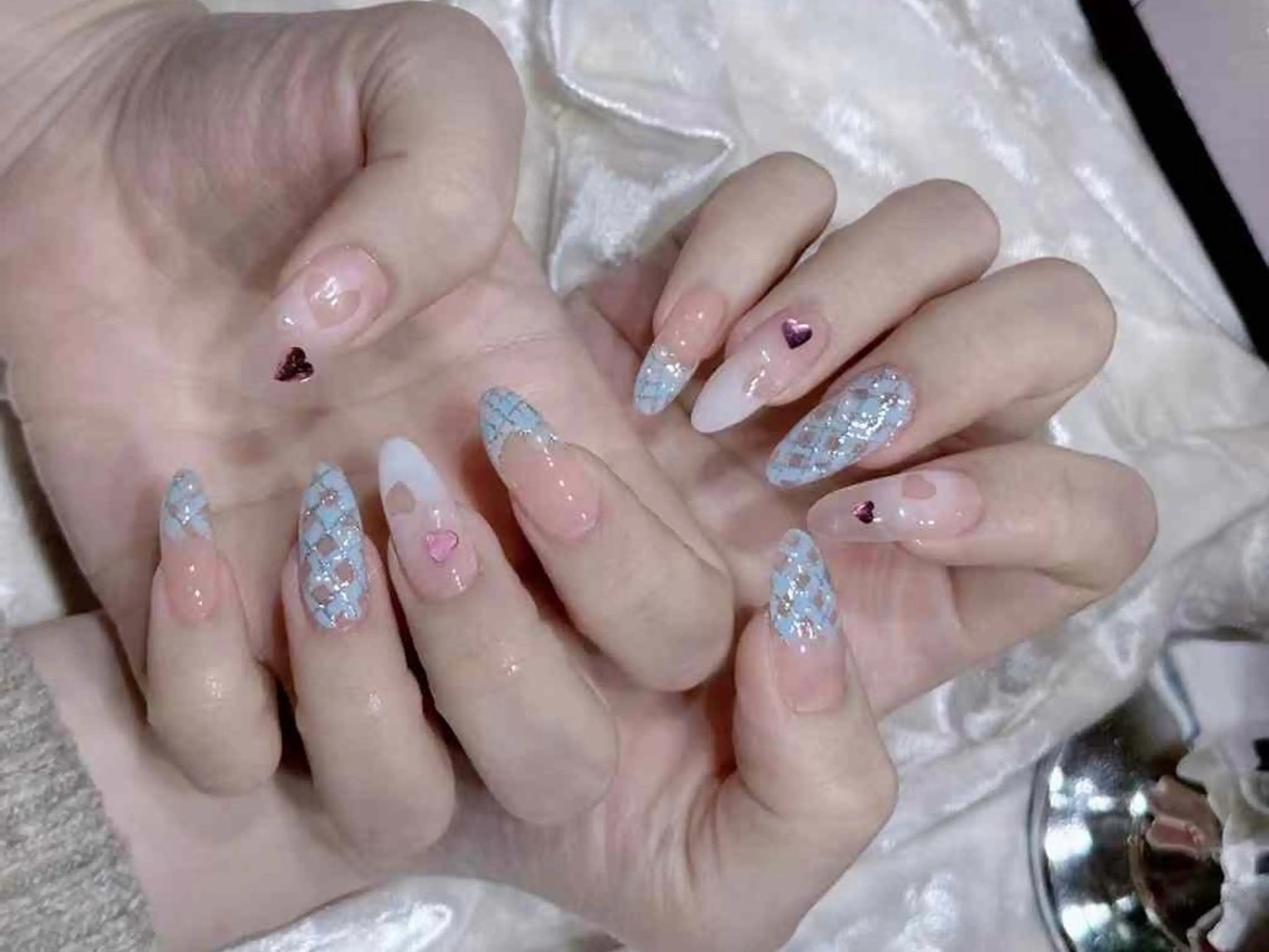 ネイル アートネイル 成人式 フラワーネイル フットネイル ジェルネイル Babarla Nailのネイルデザイン