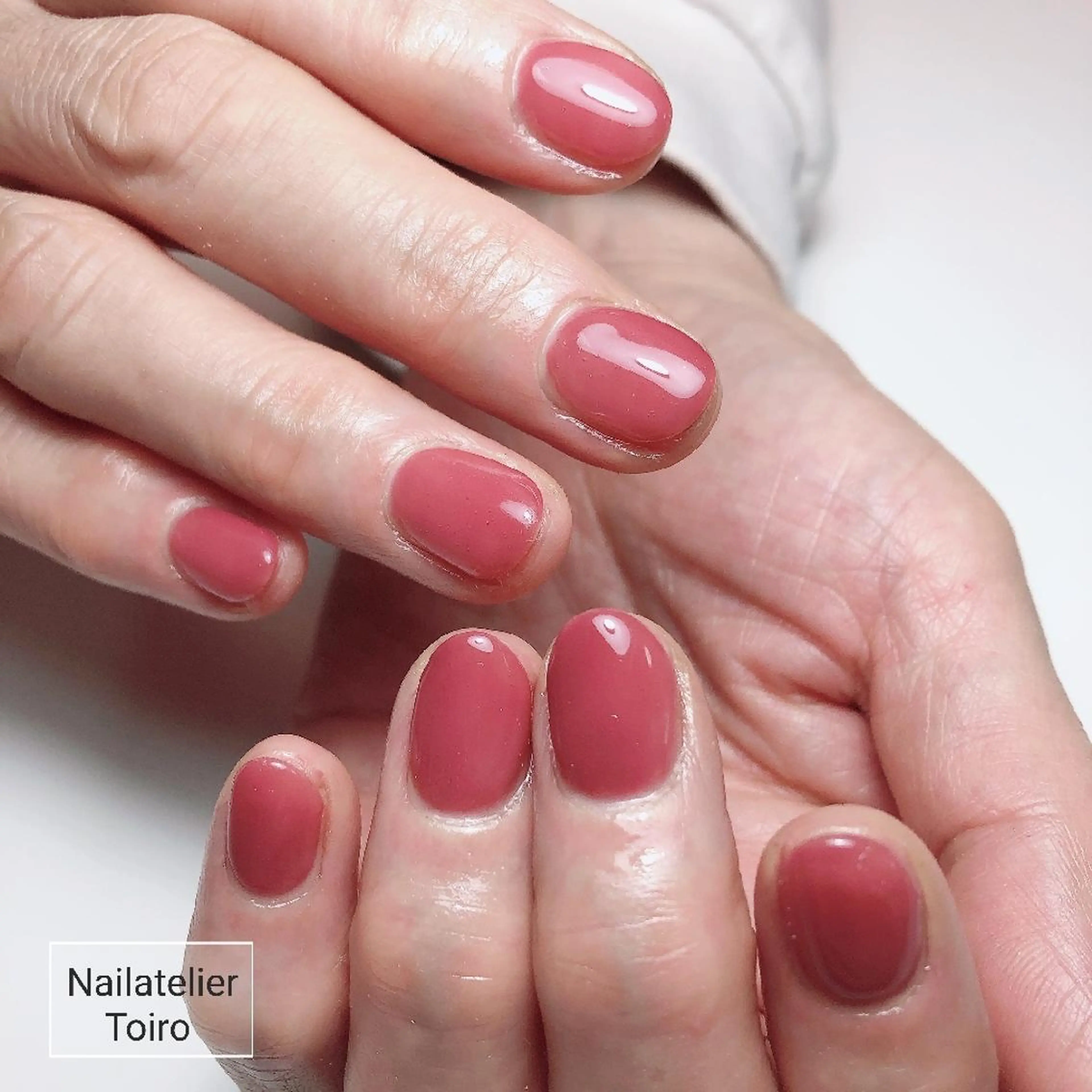 ショート ネイル ワンカラーネイル ☺︎山部 志麻☺︎のネイルデザイン