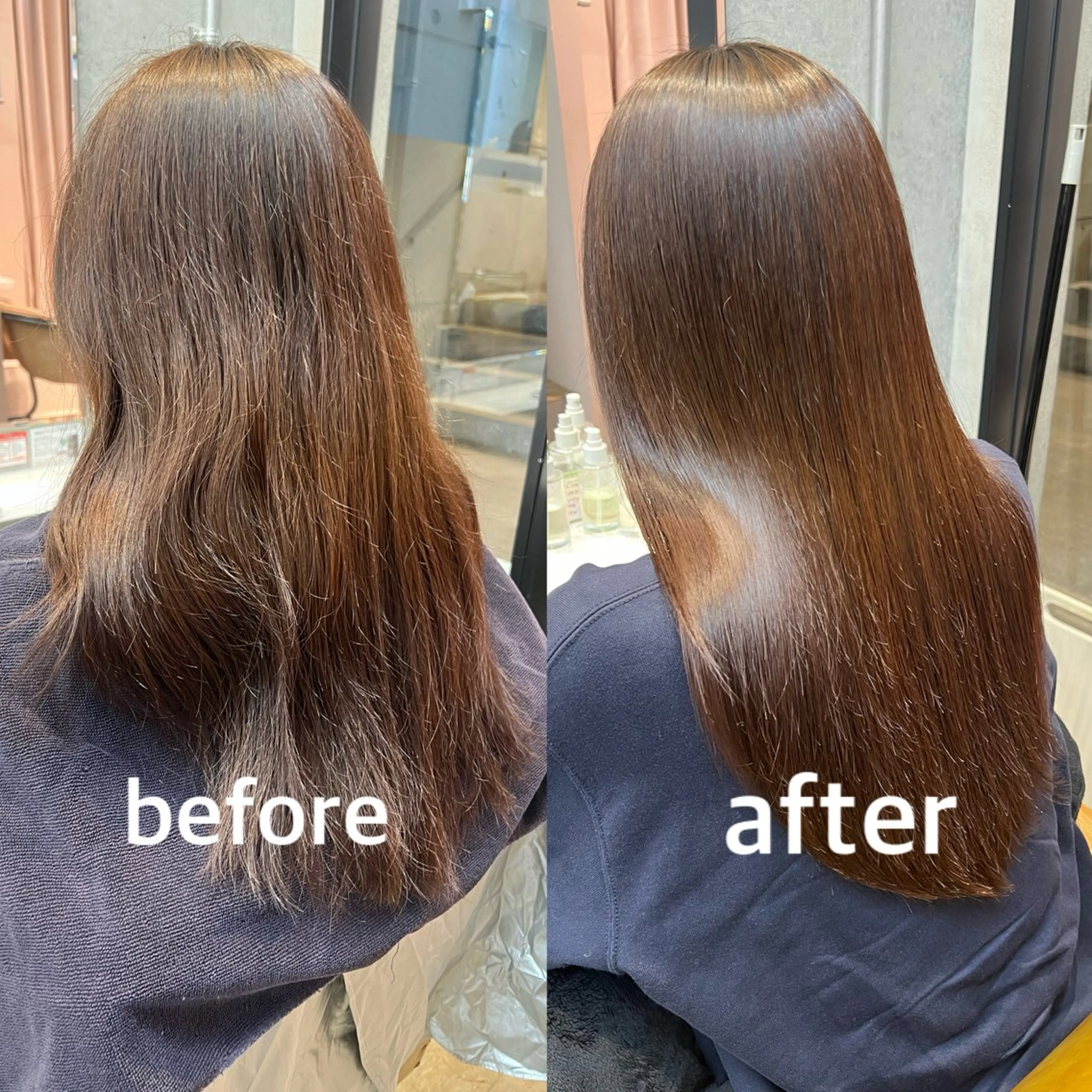 ロング 縮毛矯正 カット 縮毛矯正 カコ/レイヤーカット ヘアアレンジのヘアスタイル