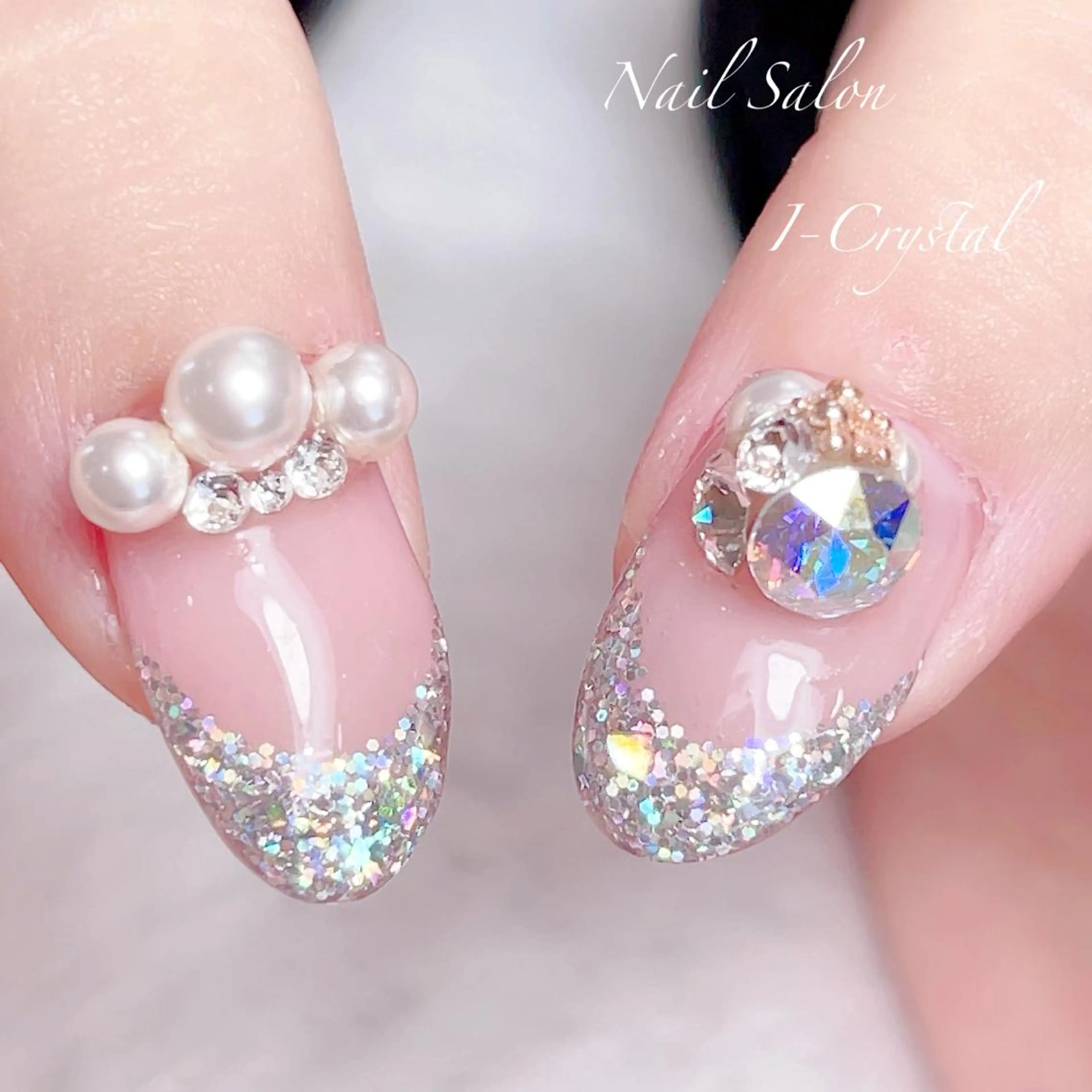 ネイル フットネイル ジェルネイル ニュアンスネイル パラジェル ブライダルネイル NailSalon  I-Crystal所属・中村 郁美のネイルデザイン