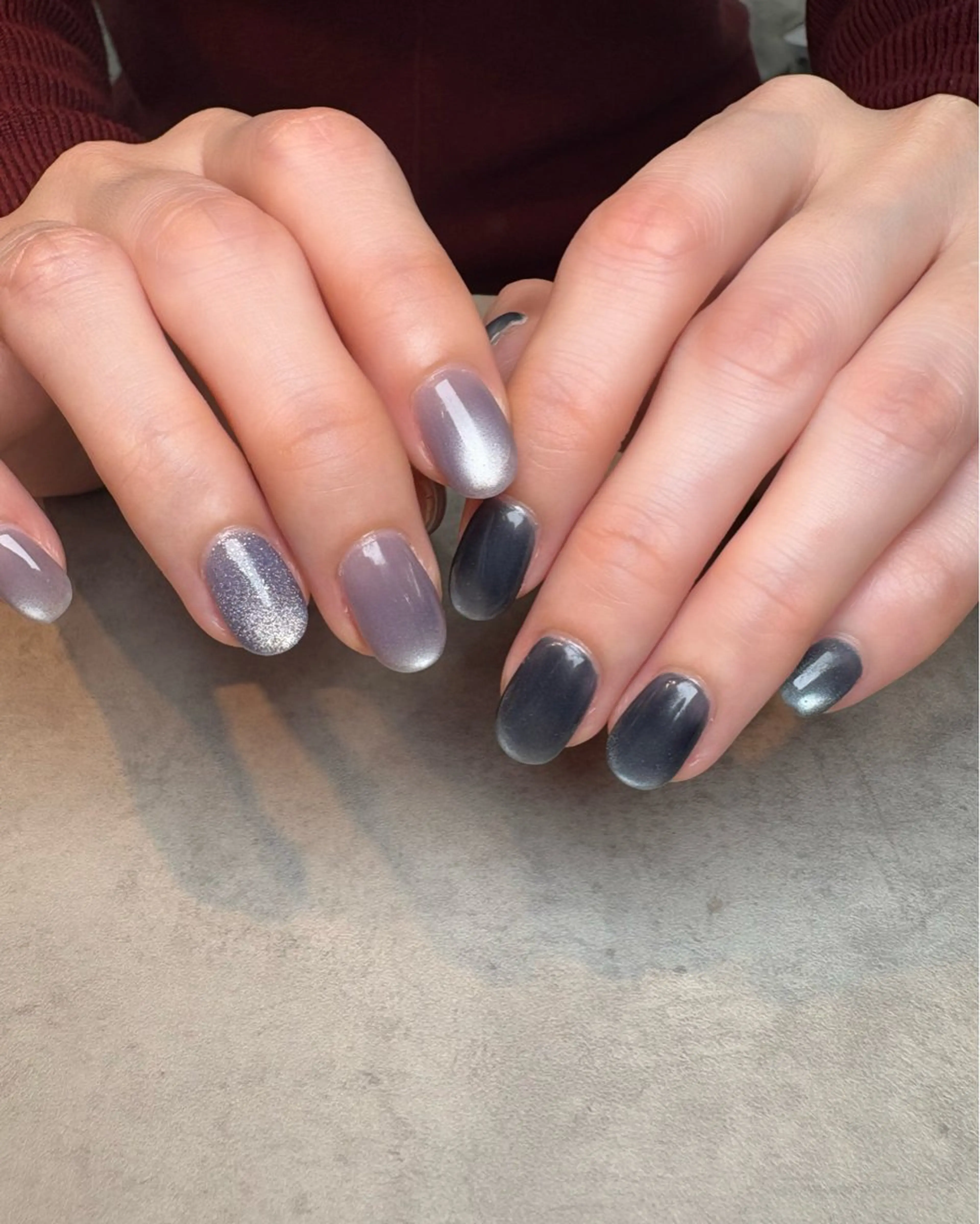 マグネットネイル(ワンカラー/マググラデ/マグフレンチ)⚠︎︎オフなしの写真