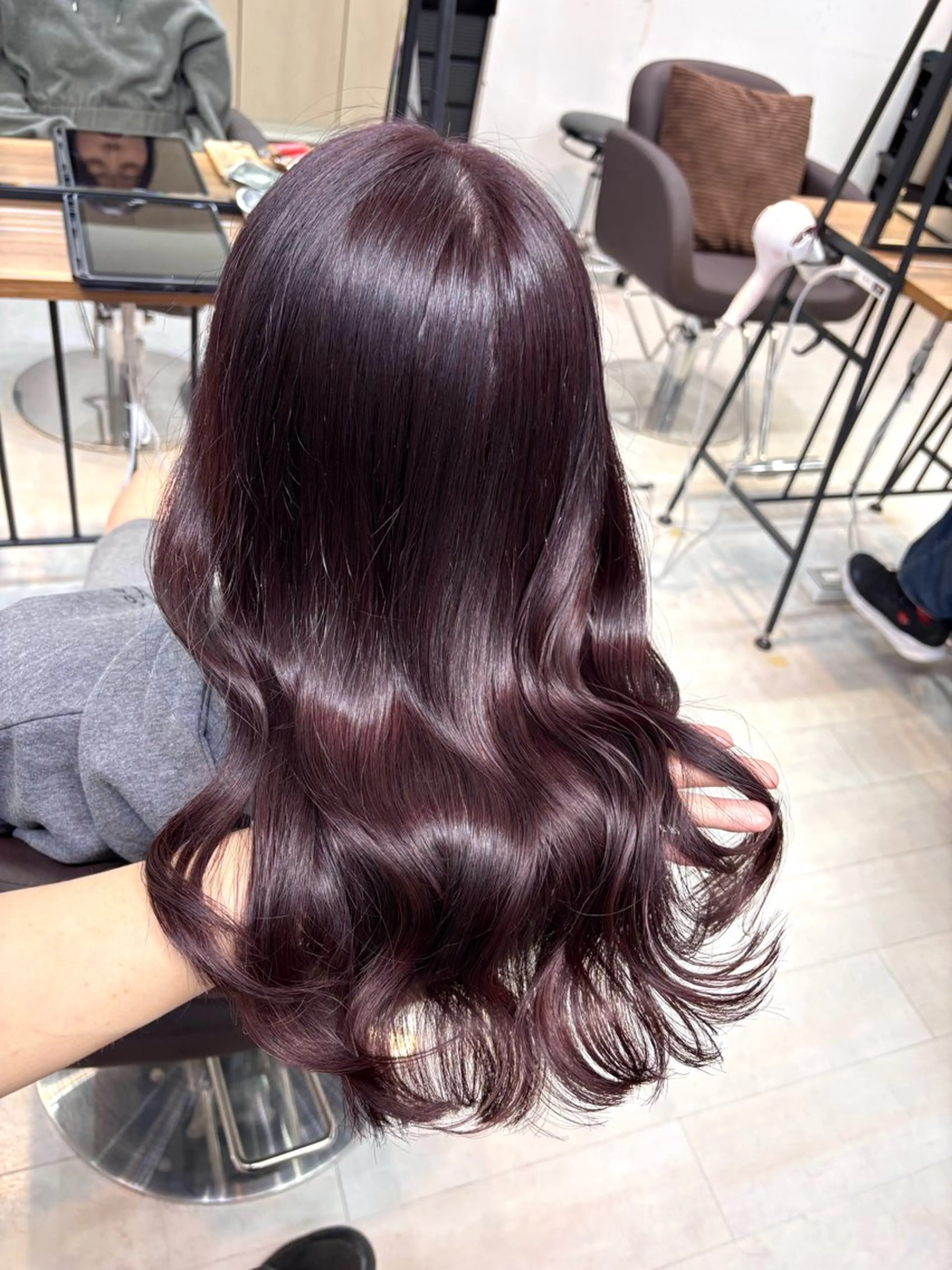 ロング カット ヘアカラー トリートメント I S所属・🌿透明感カラー‪ 縮毛矯正✨かずきのヘアスタイル