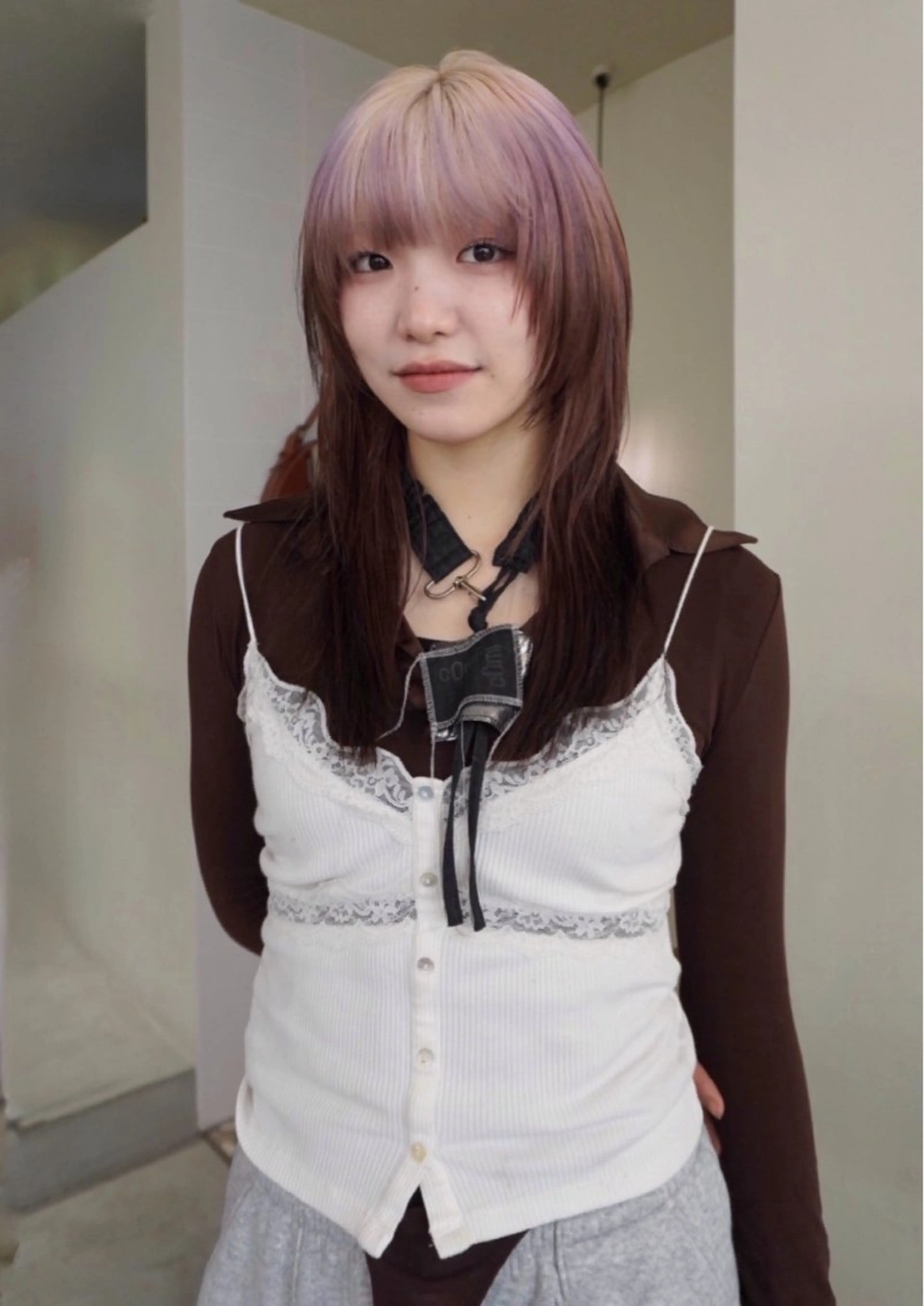 ロング カラー カット ヘアカラー トリートメント 小林 美咲のヘアスタイル