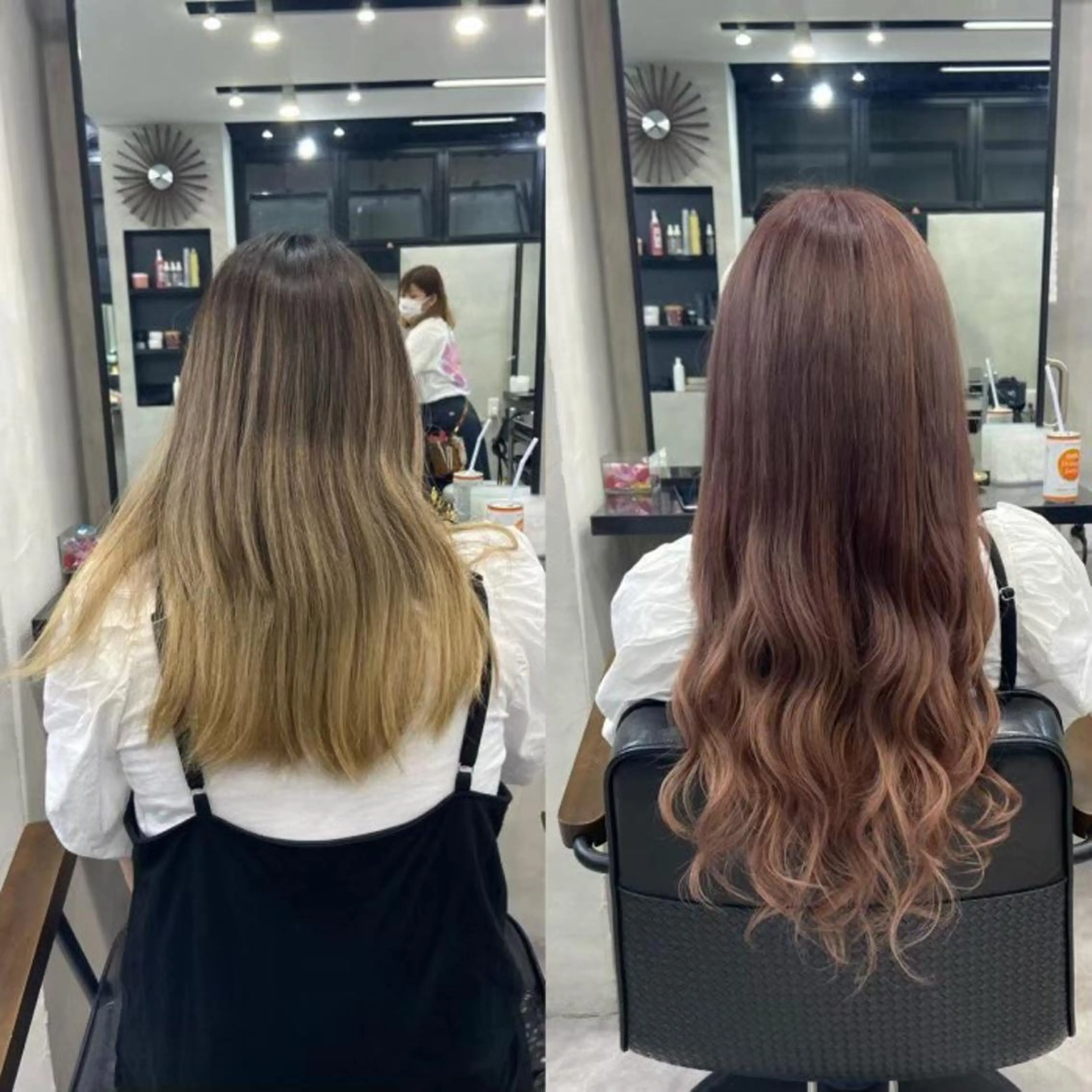 ミディアム エクステ 濱川響太レディース カットモデルのヘアスタイル