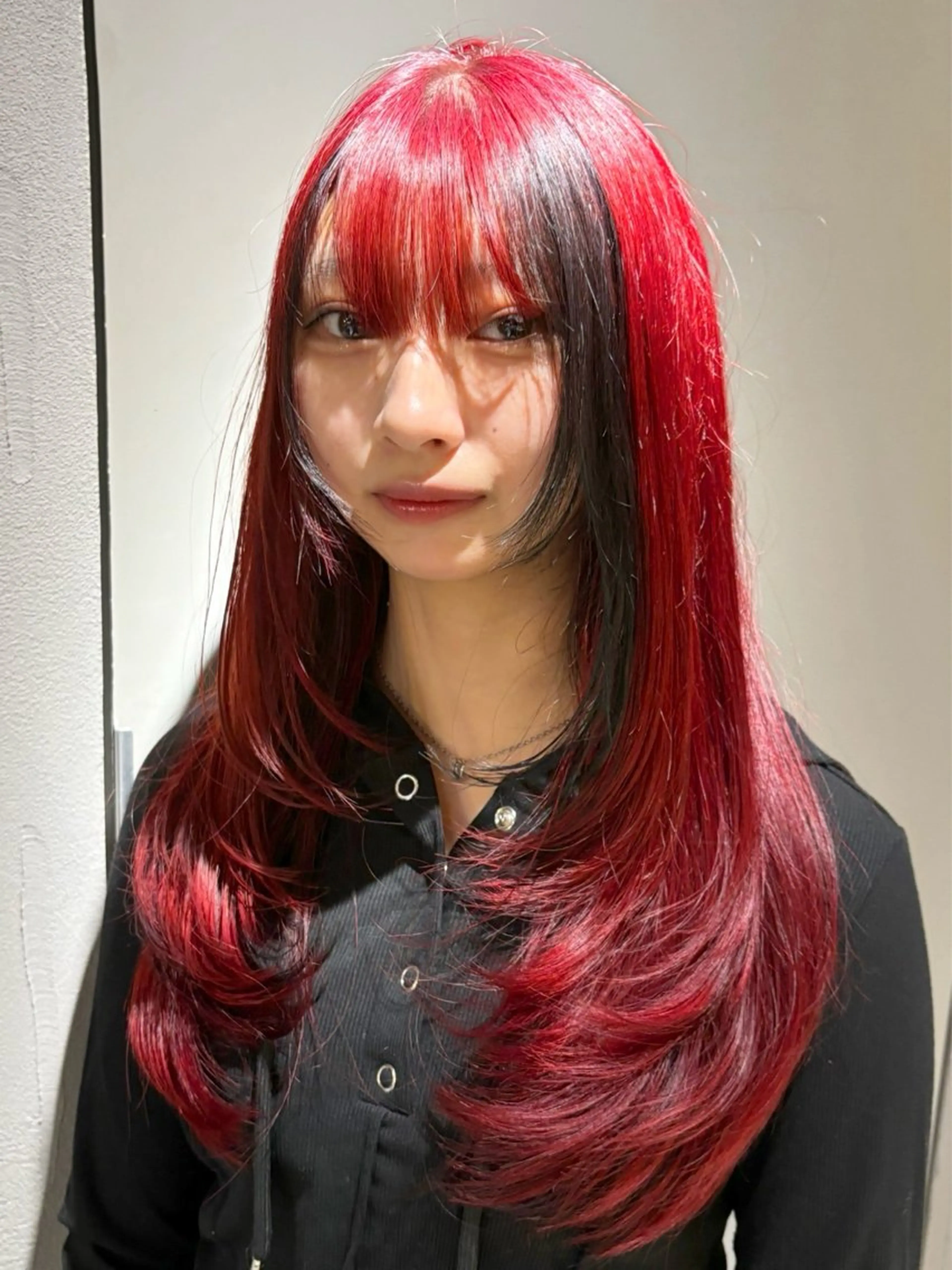 ロング カラー デザインカラー レイヤーカット カット ヘアカラー 札幌パーマ レイヤー/後藤海音のヘアスタイル