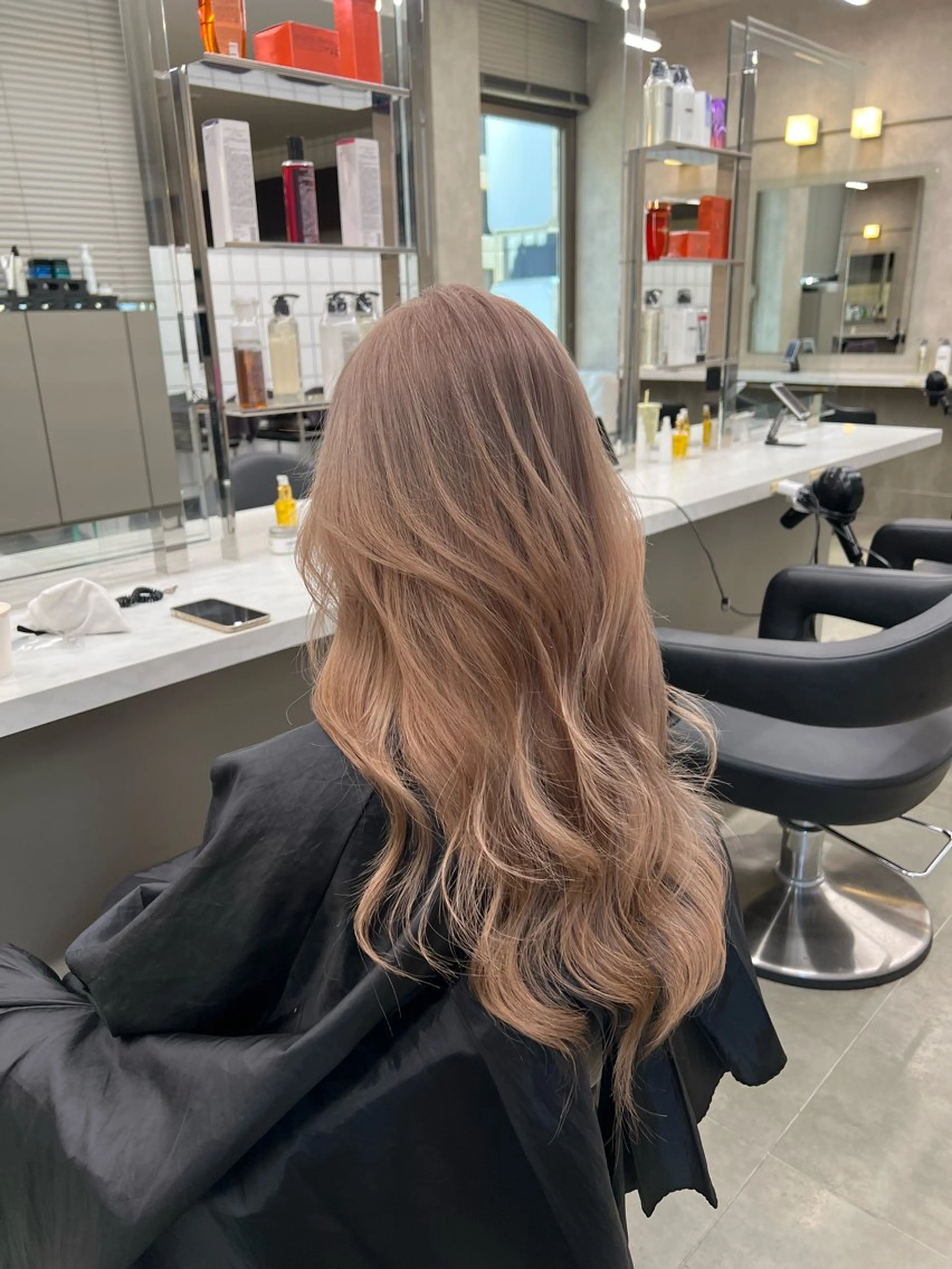 ロング カラー ヘアカラー トリートメント 韓国レイヤーカット /REIのヘアスタイル