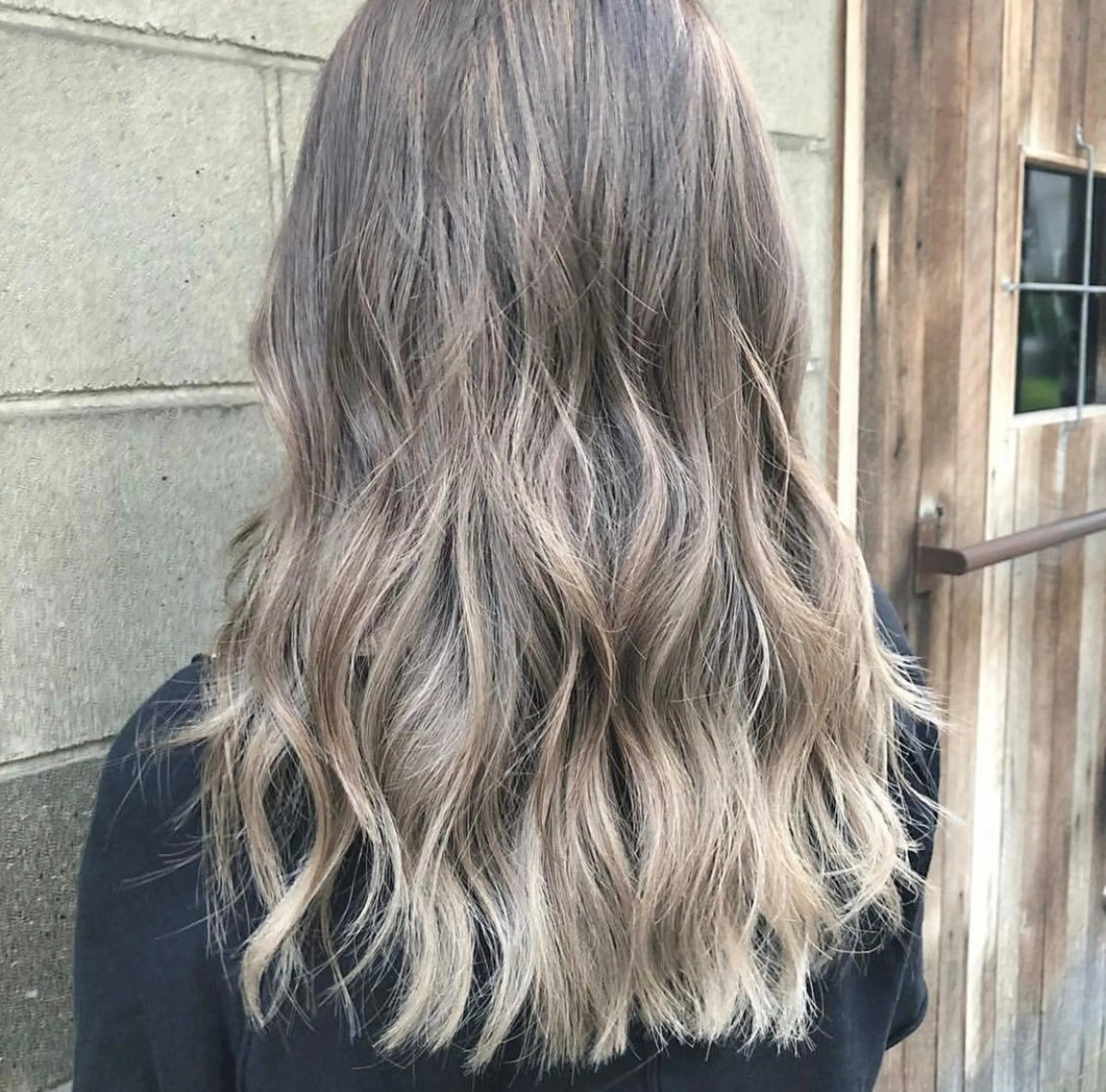 セミロング カラー ヘアアレンジ Aloa透明感ヘア ♡kanami♡のヘアスタイル