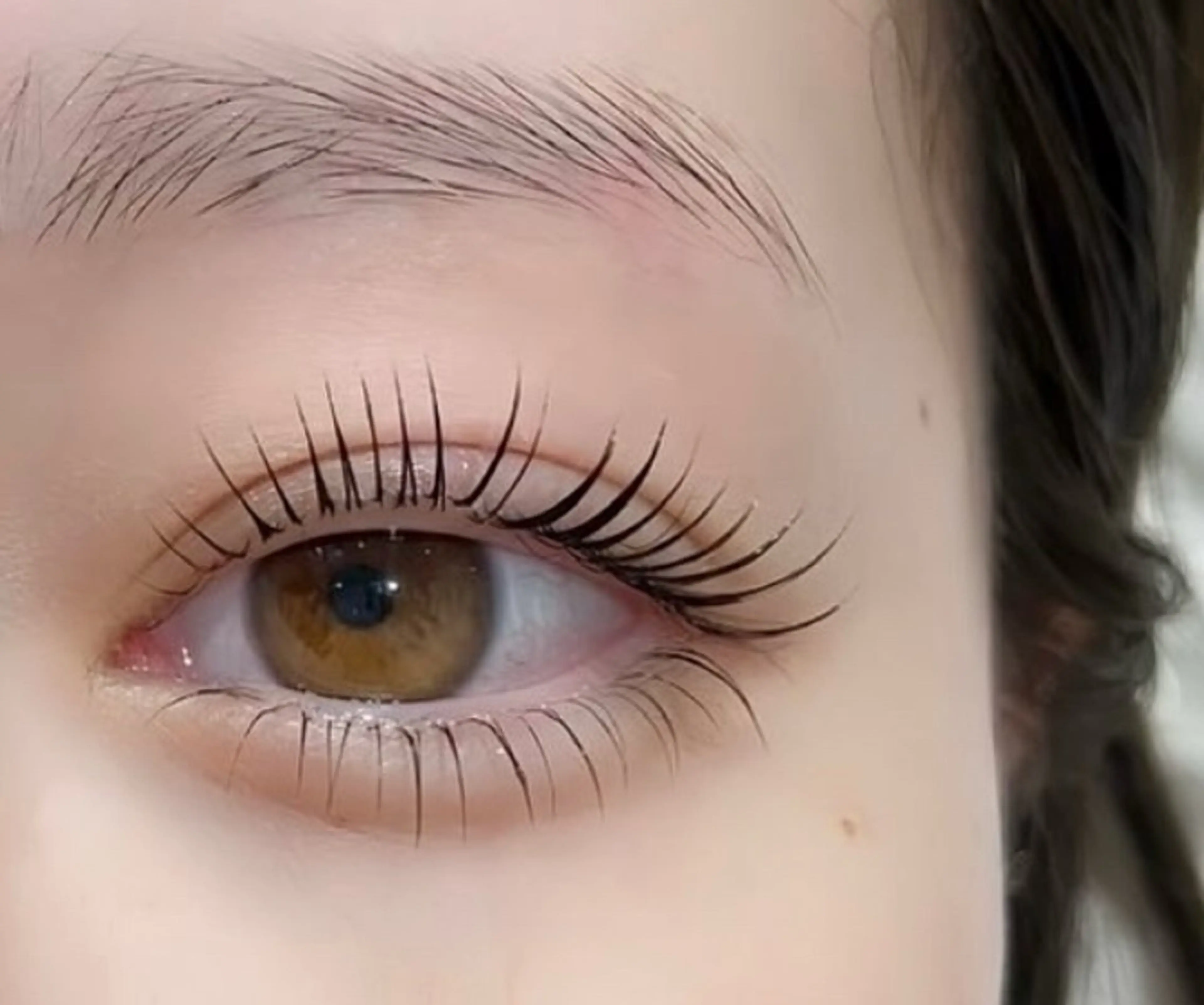 マツエク・マツパ 束感まつ毛 一重×まつ毛パーマ マツパ une fleur junnaのマツエク・マツパデザイン