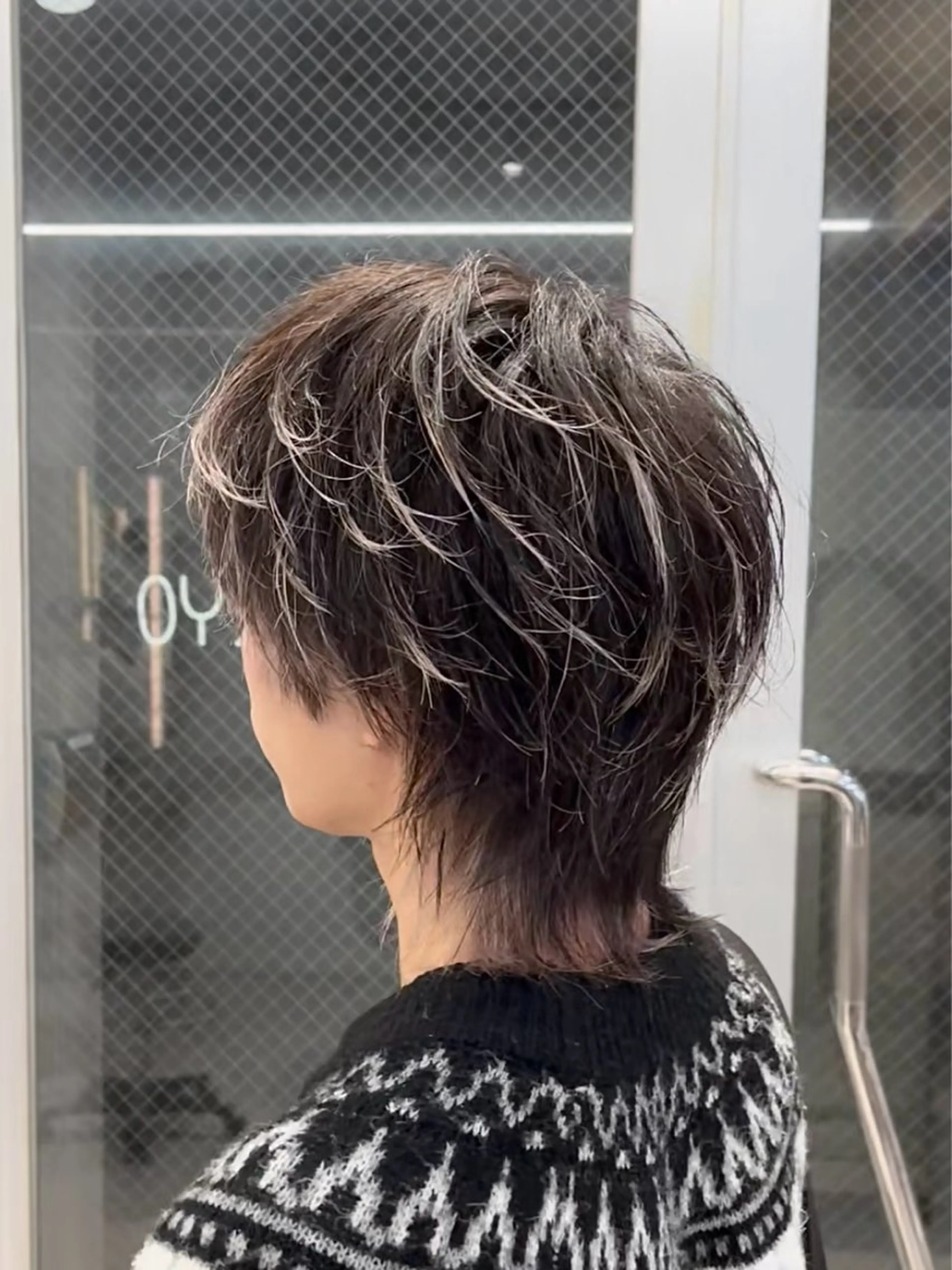 ショート カラー メンズ メンズブリーチ ブリーチ ブリーチカラー🌈 ウルフカット🐺のヘアスタイル