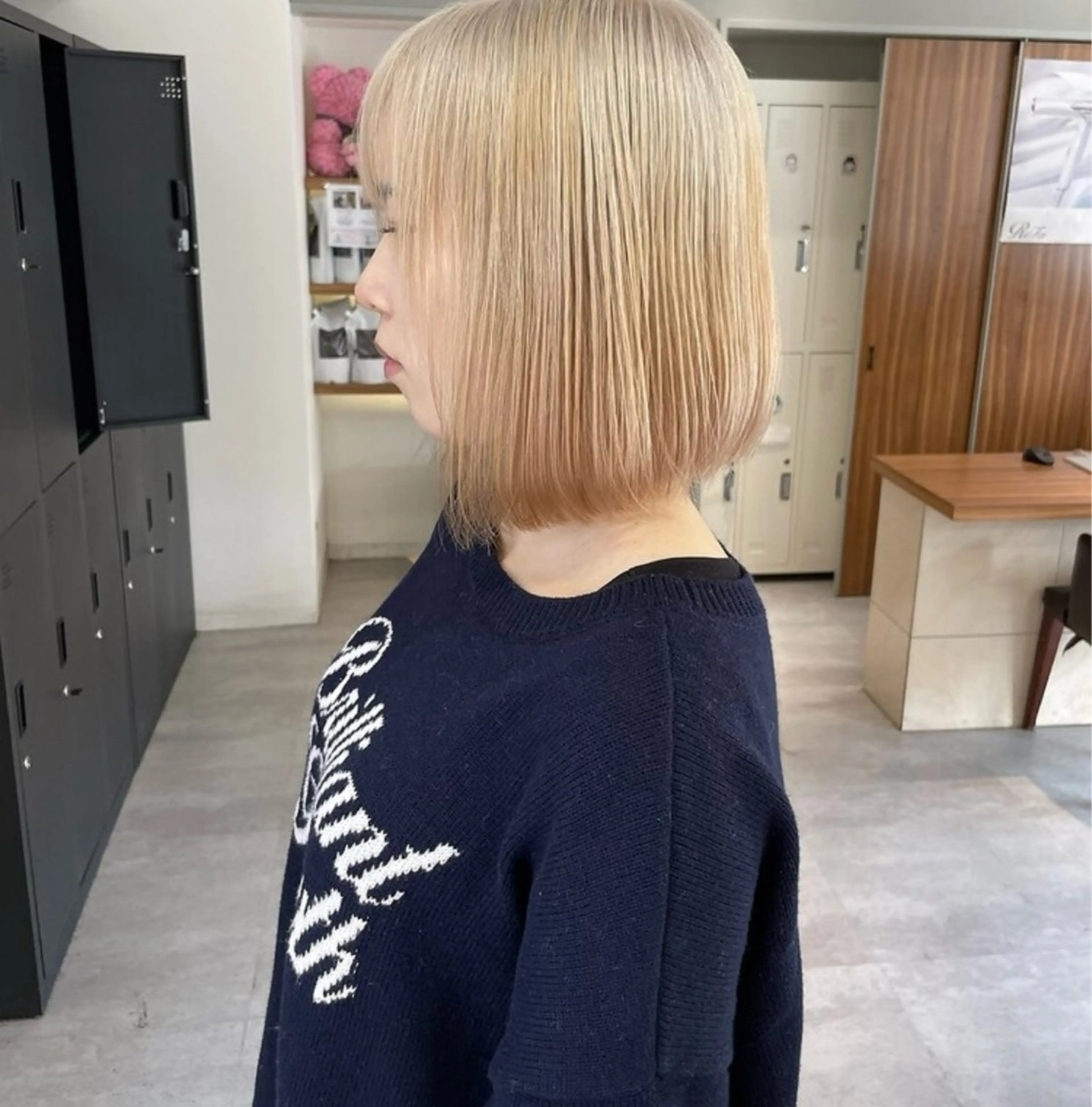 カラー ベージュカラー ブロンド ブロンドベージュ ブリーチカラー 🦋RANA🦋のヘアスタイル