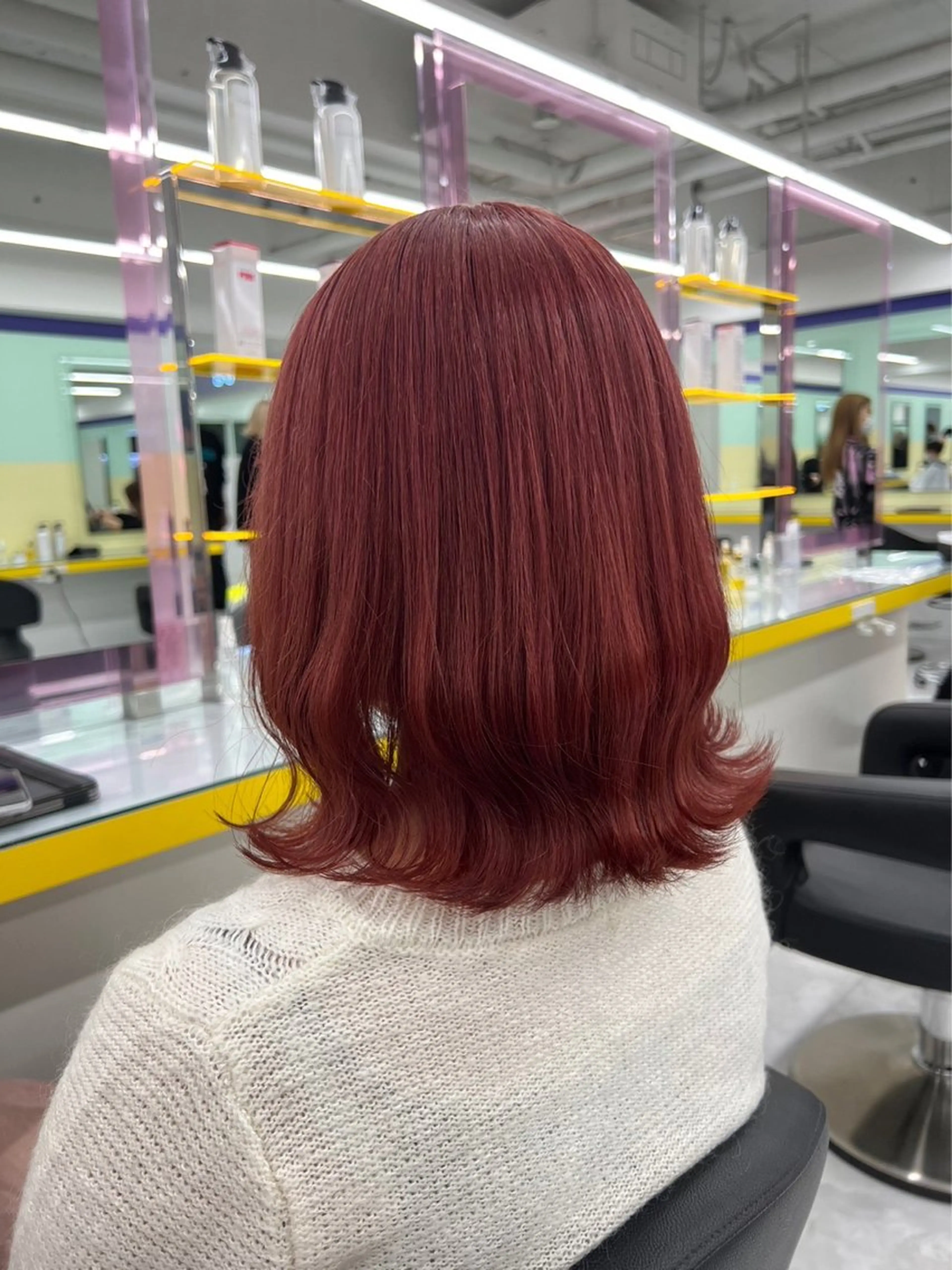 ミディアム カラー ヘアカラー トリートメント ヘアセット 💗横浜美容室 💗HARUNAのヘアスタイル