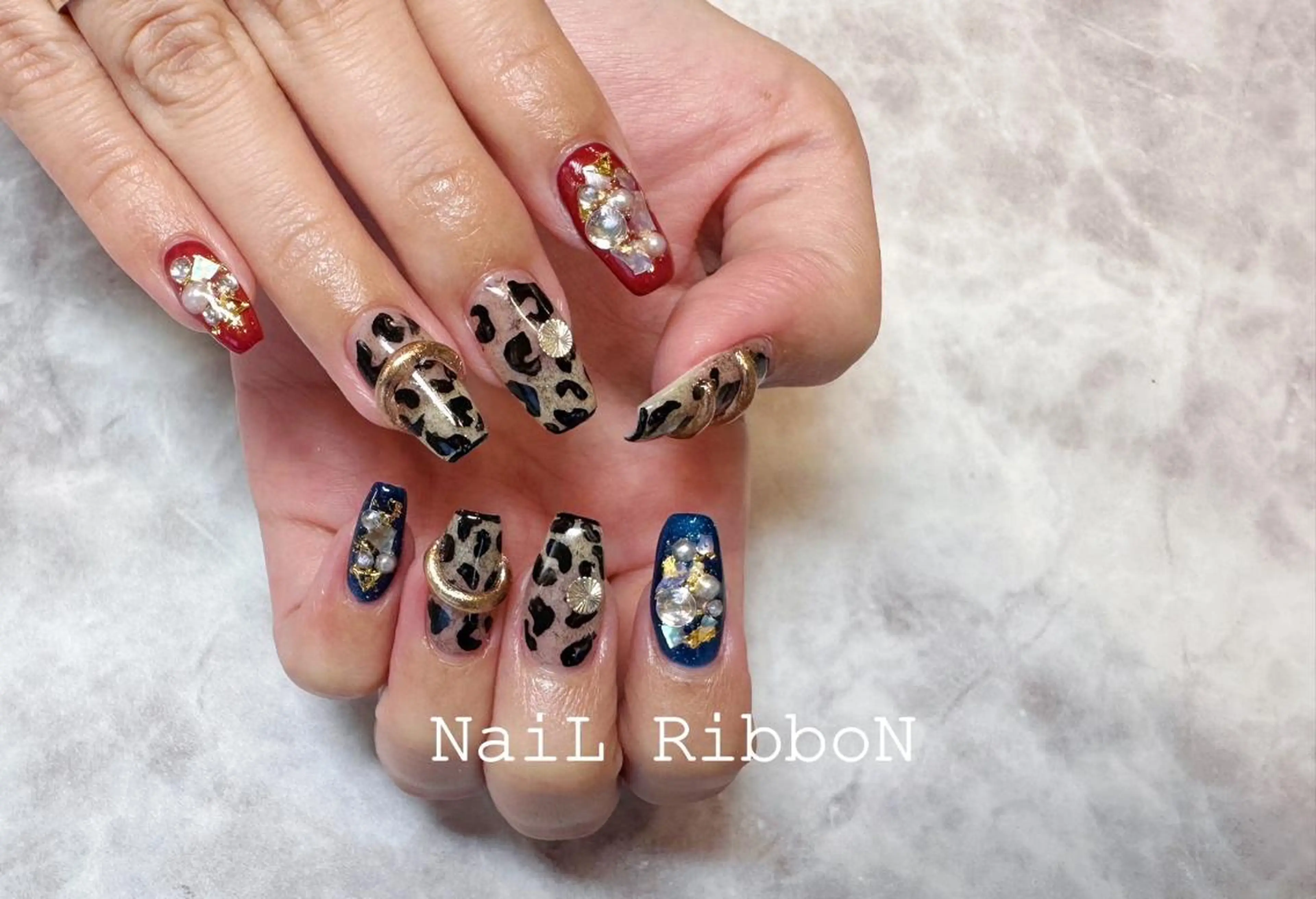 ネイル ネイルリボン 石田のネイルデザイン