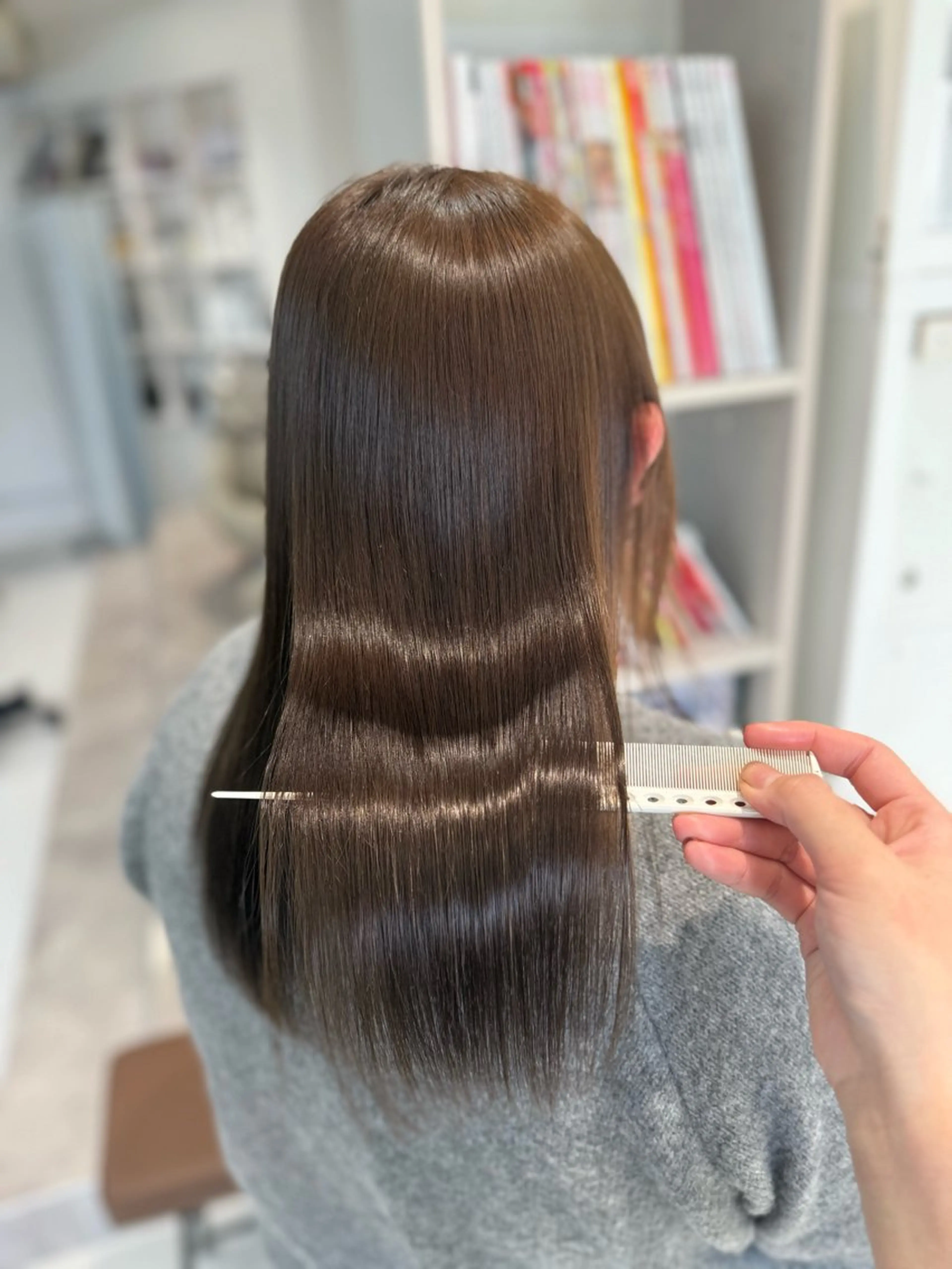 ロング 山崎結菜 🫧透明感カラーのヘアスタイル