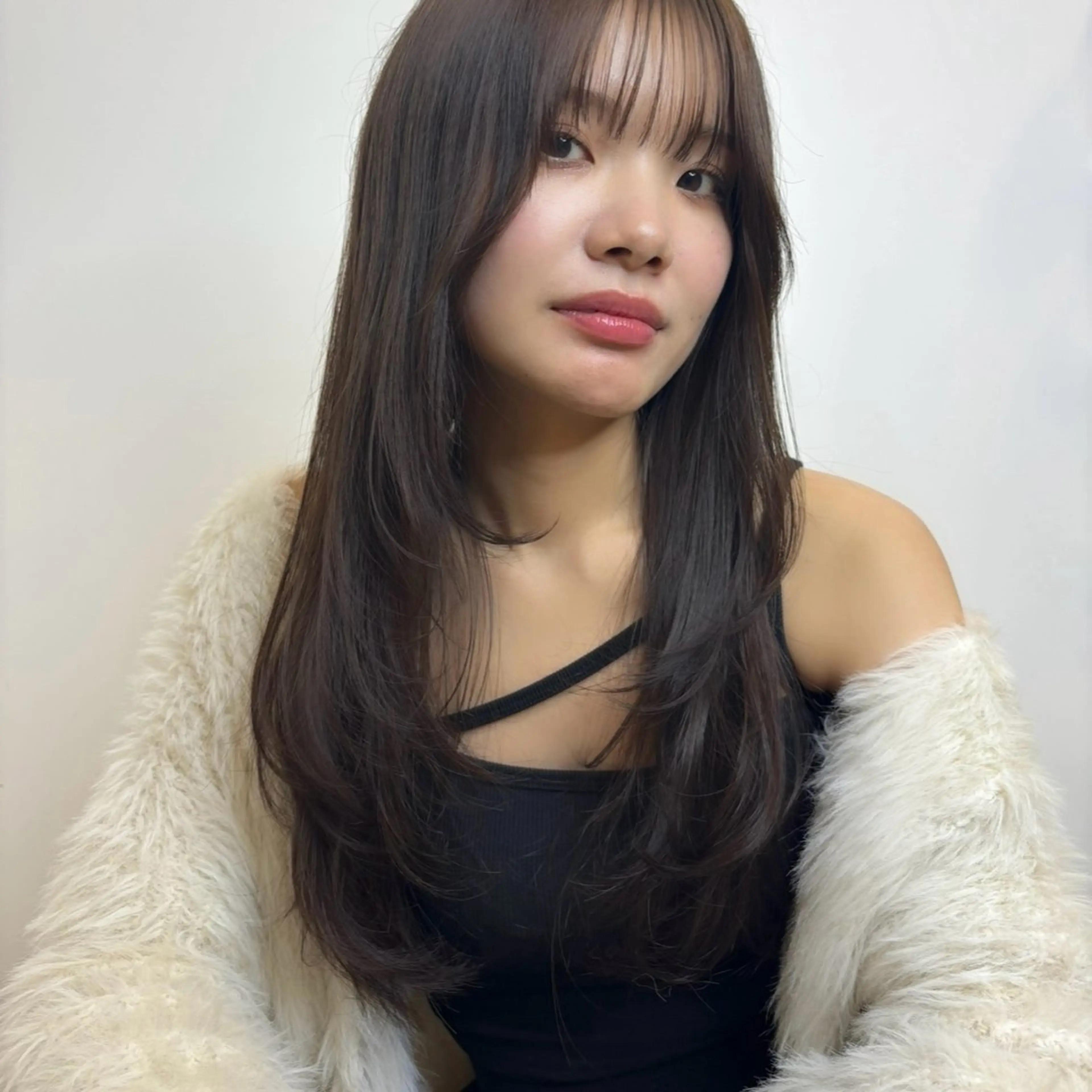 ロング 顔周りカット カット ヘアカラー KEYMAN HARUKAのマツエク・マツパデザイン