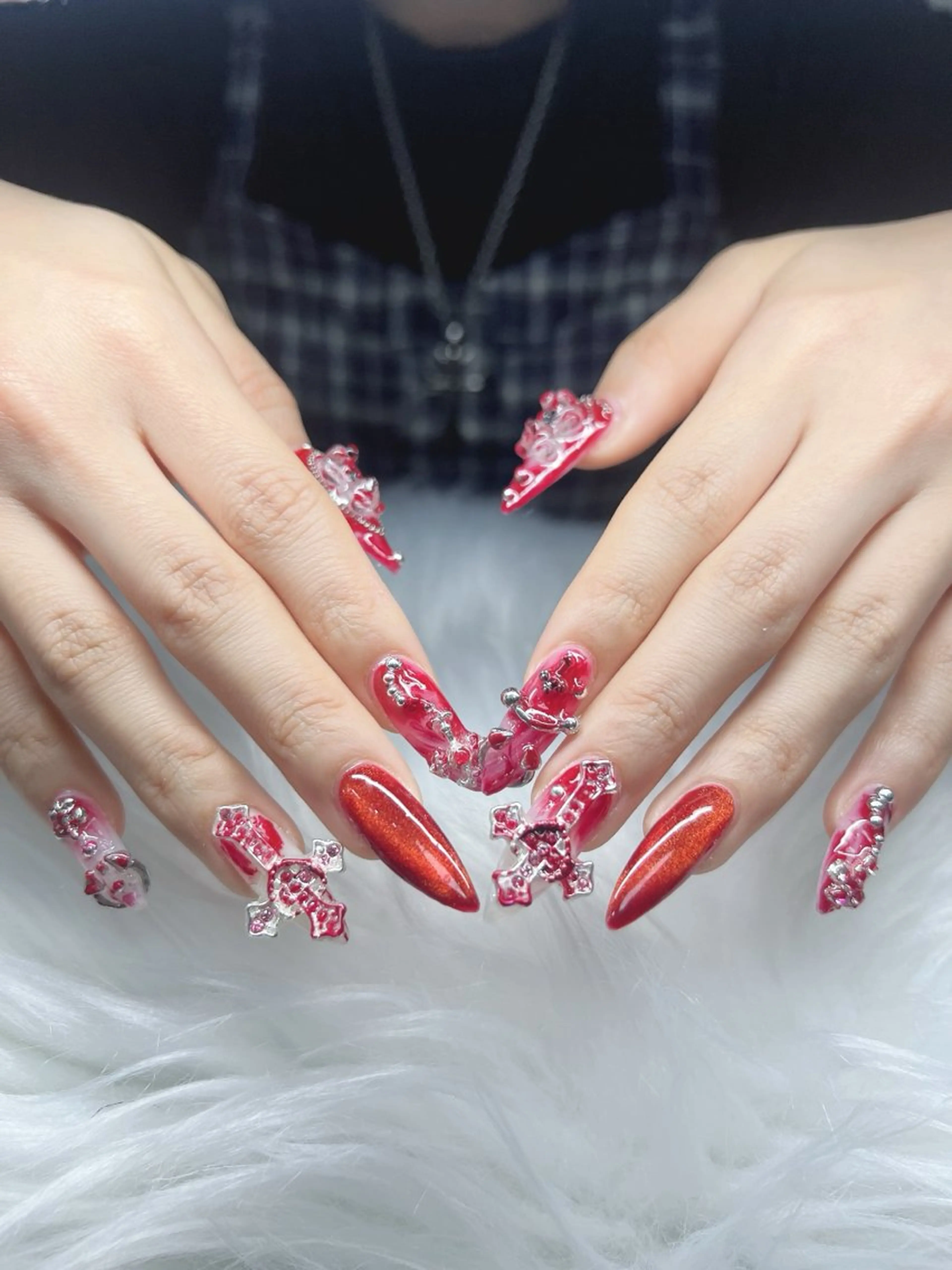 ネイル ハンドネイル Lee Nails チップ長さだし専門店のネイルデザイン