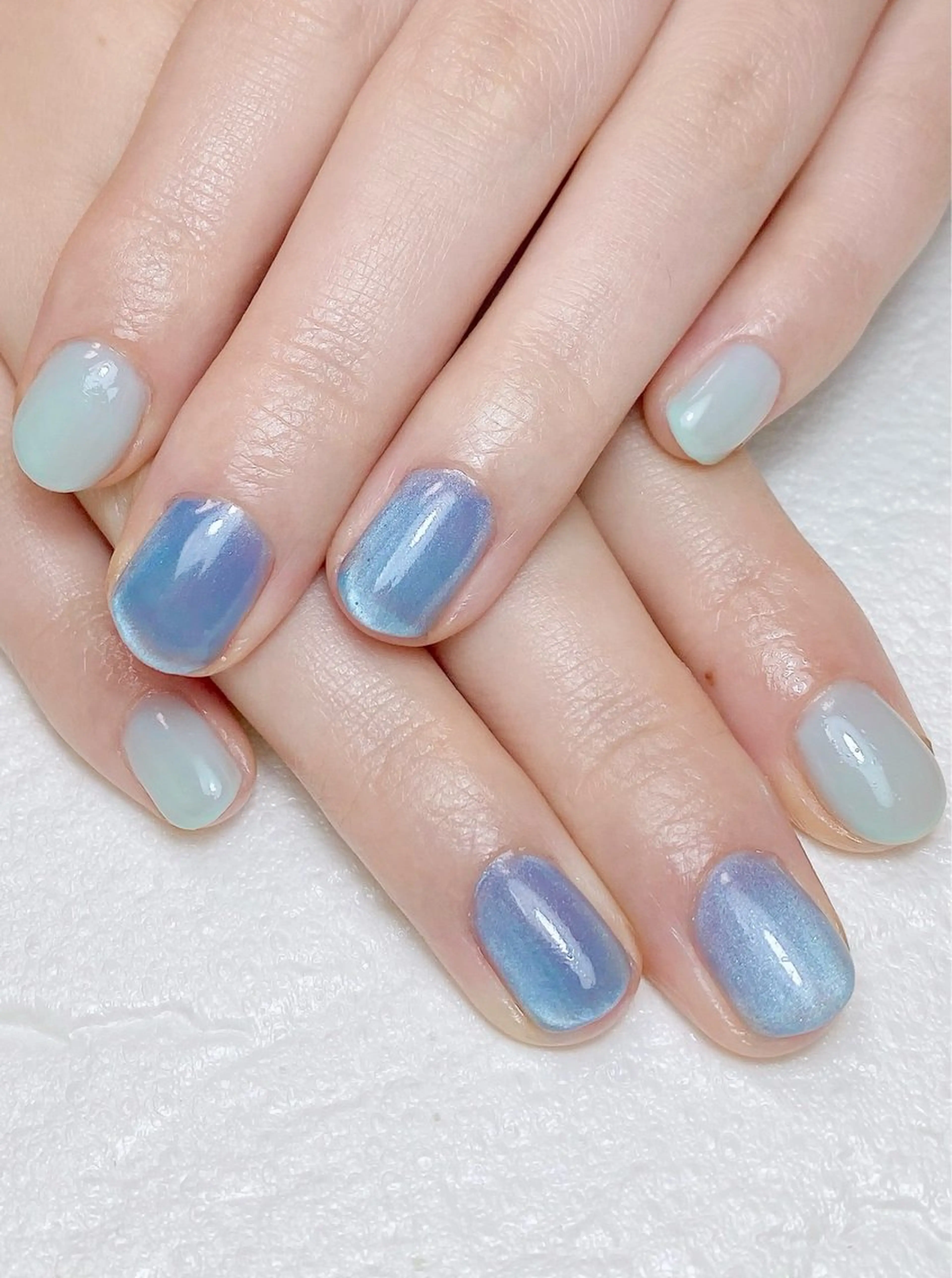 ネイル マグネットネイル ハンドネイル Nail Salon K 🧸美爪育成のネイルデザイン