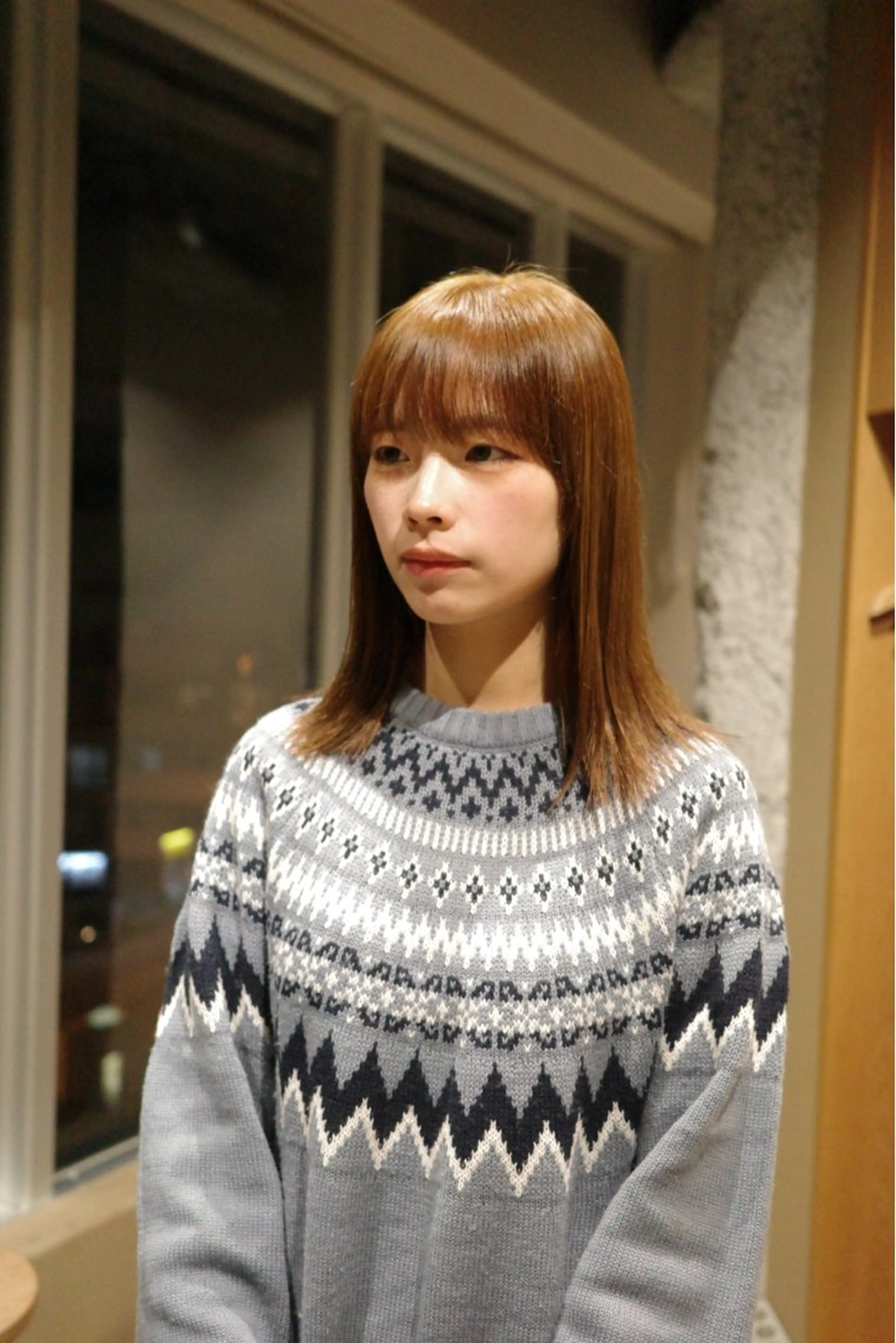 ミディアム カラー 内田 海香のヘアスタイル