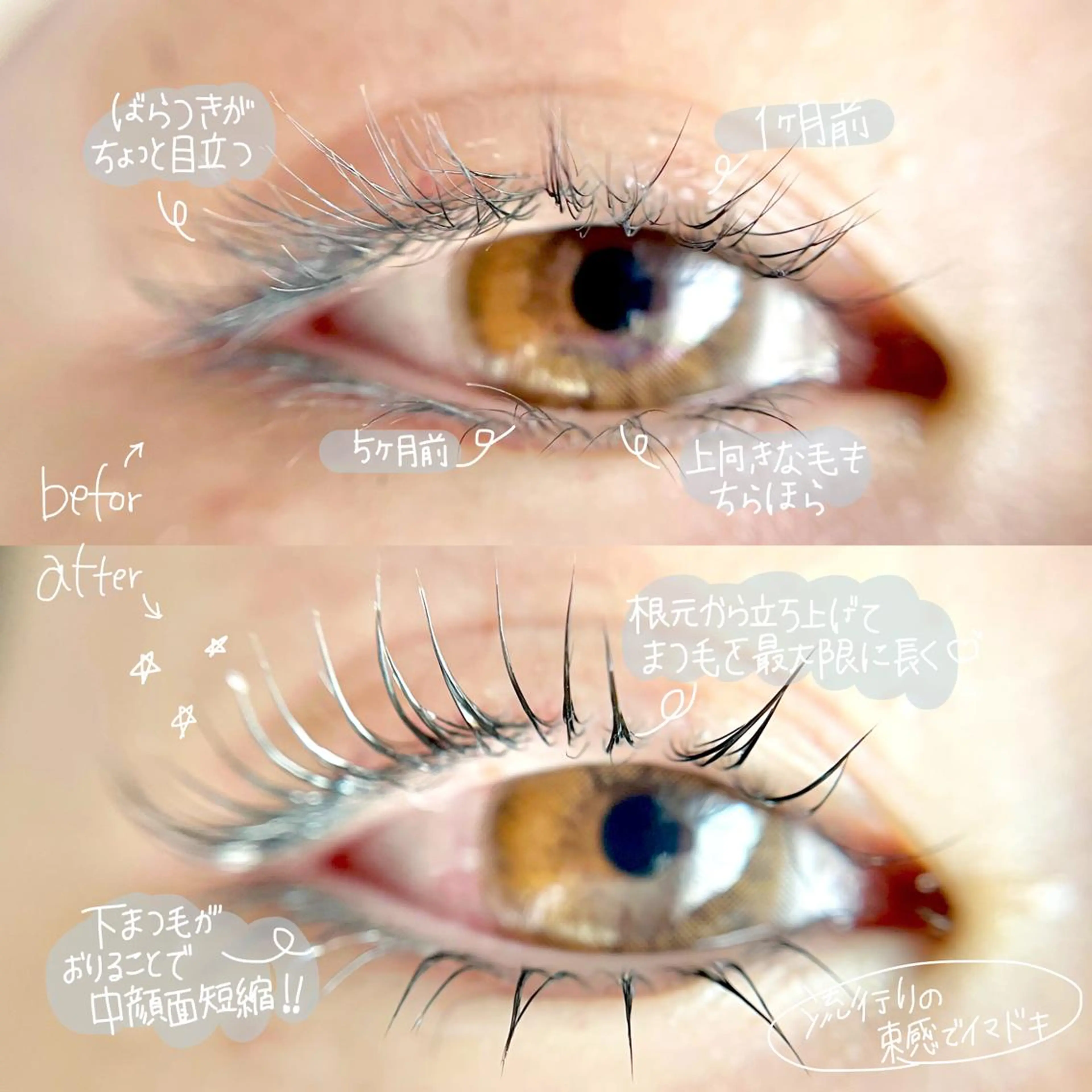 マツエク・マツパ nouvell所属・nouvell 🪐sanaのマツエク・マツパデザイン