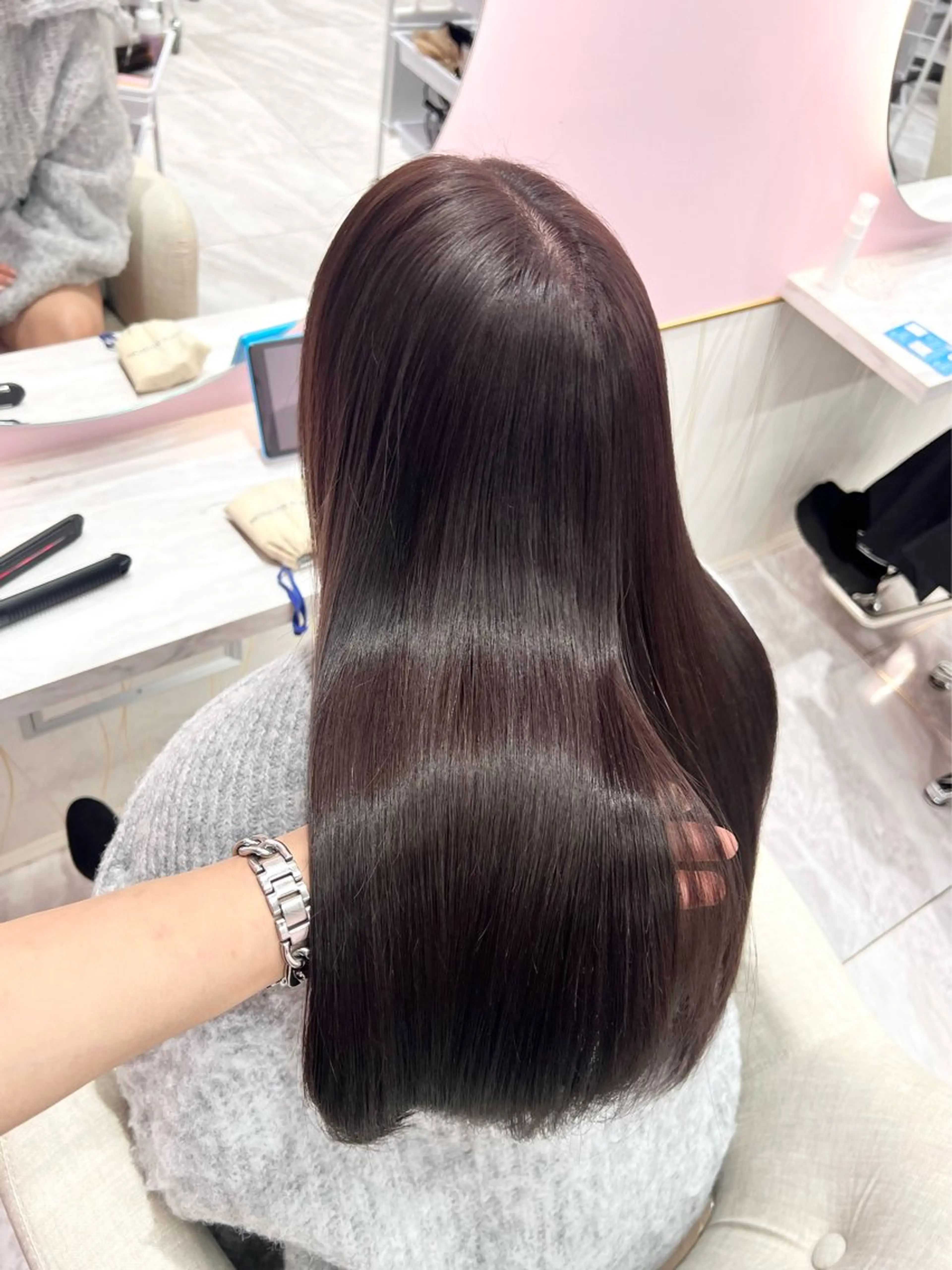 ロング カット ヘアカラー トリートメント 韓国/縮毛矯正/ カンタのヘアスタイル