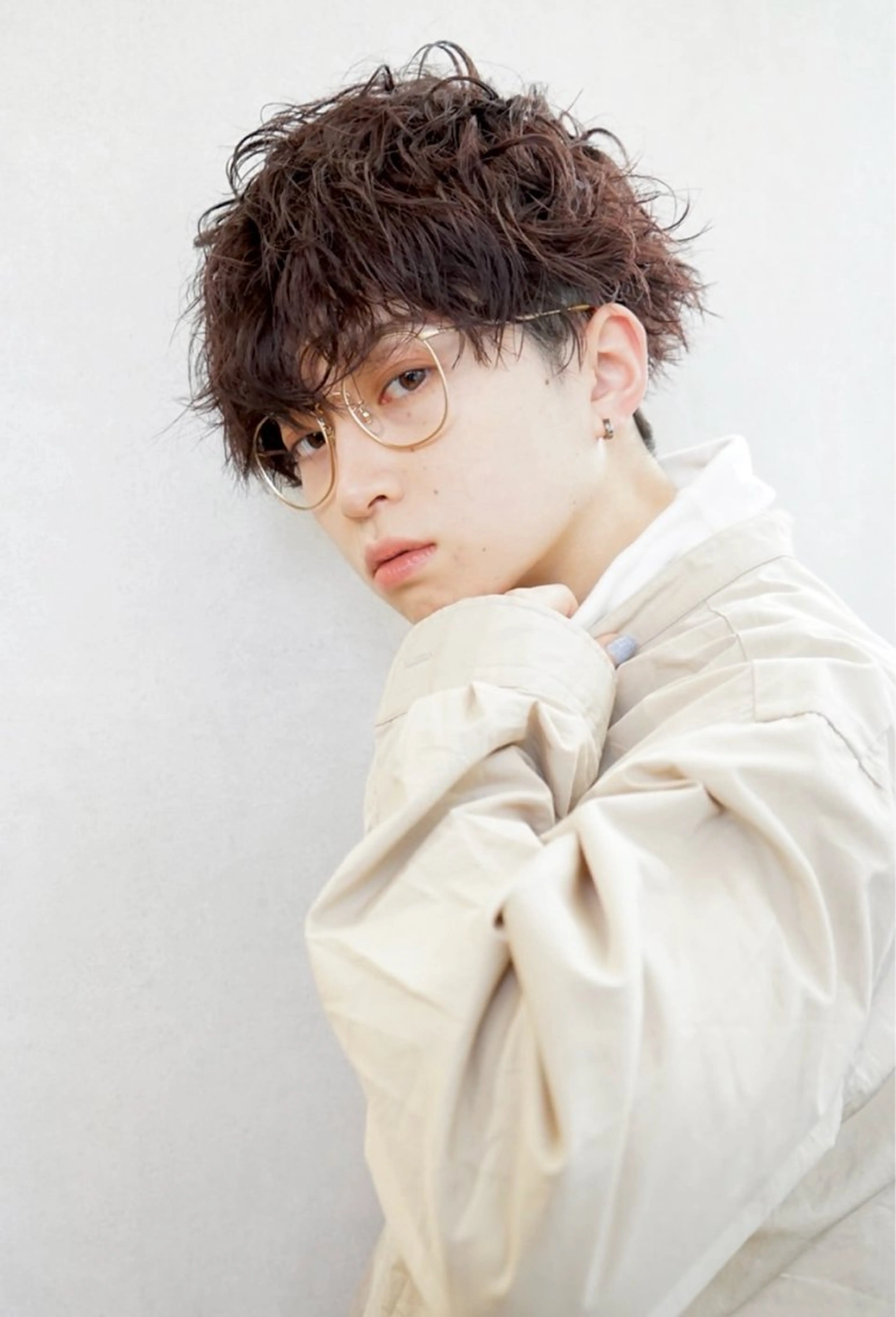 パーマ メンズ マッシュ メンズパーマ ツイストスパイラルパーマ スパイラルパーマ カット パーマ 🌞塙 湧貴🌞のヘアスタイル