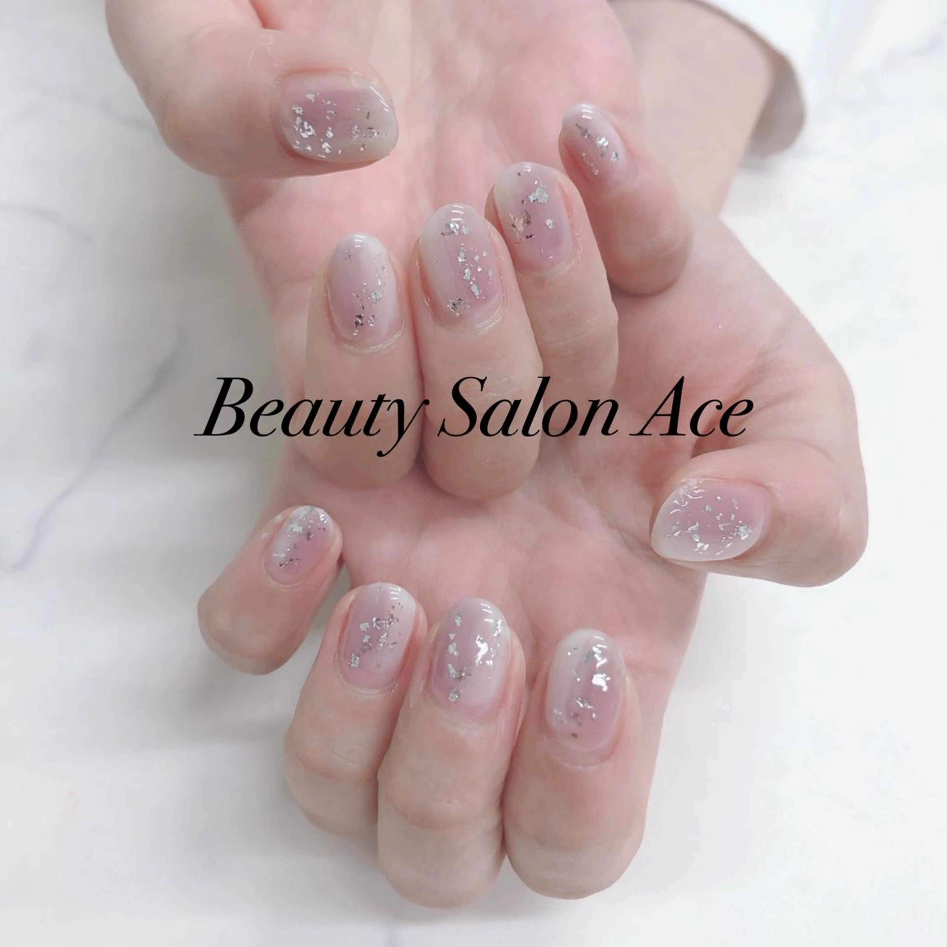 ネイル メンズネイル ニュアンスネイル 春ネイル ハンドネイル Beauty Salon Ace（ネイルサロン　エース）所属・池袋フィルイン Ace♡長さだしのネイルデザイン
