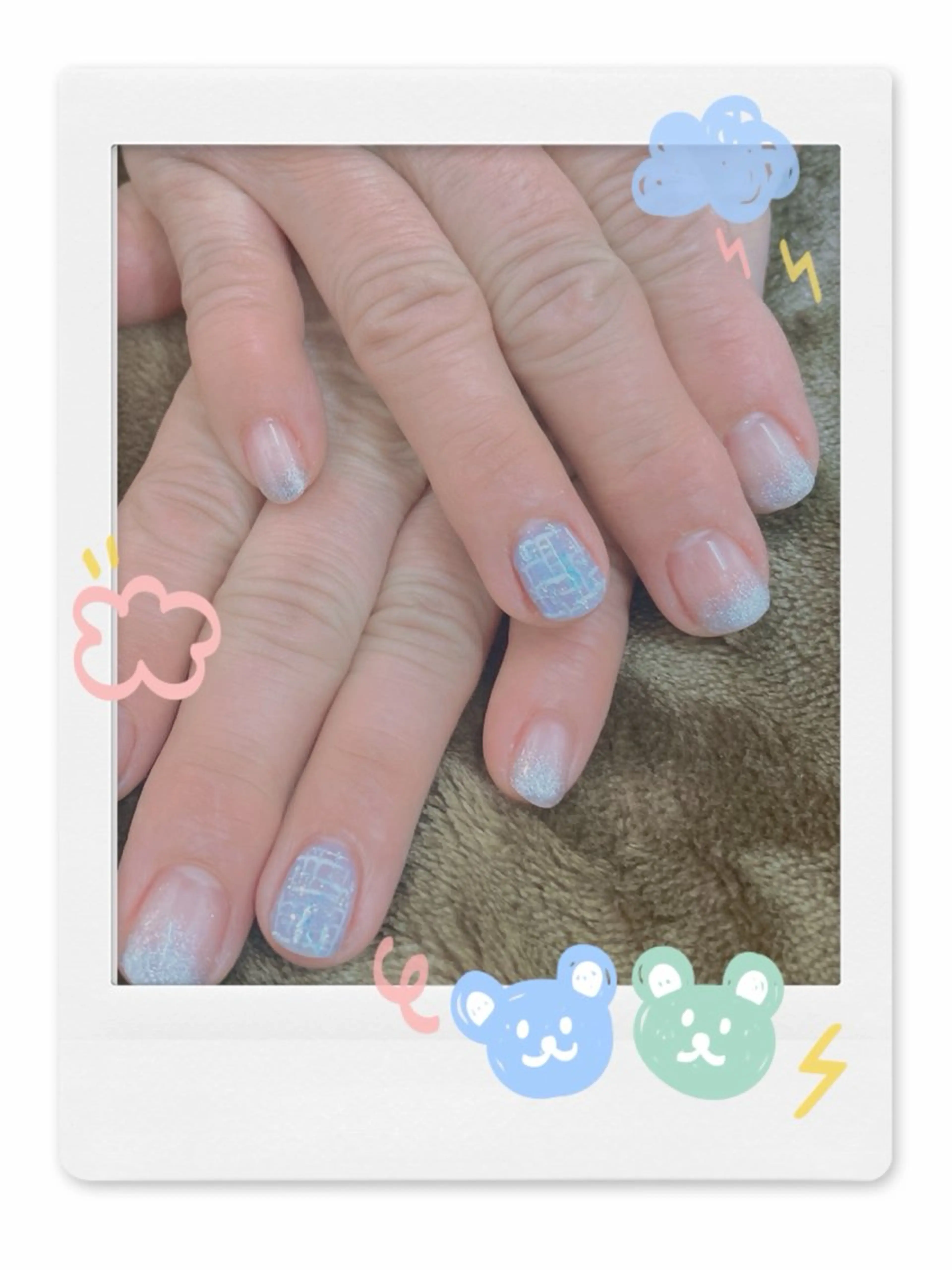 ネイル グラデーション ラメ(グリッター) ラメグラデーション A/C roomのネイルデザイン